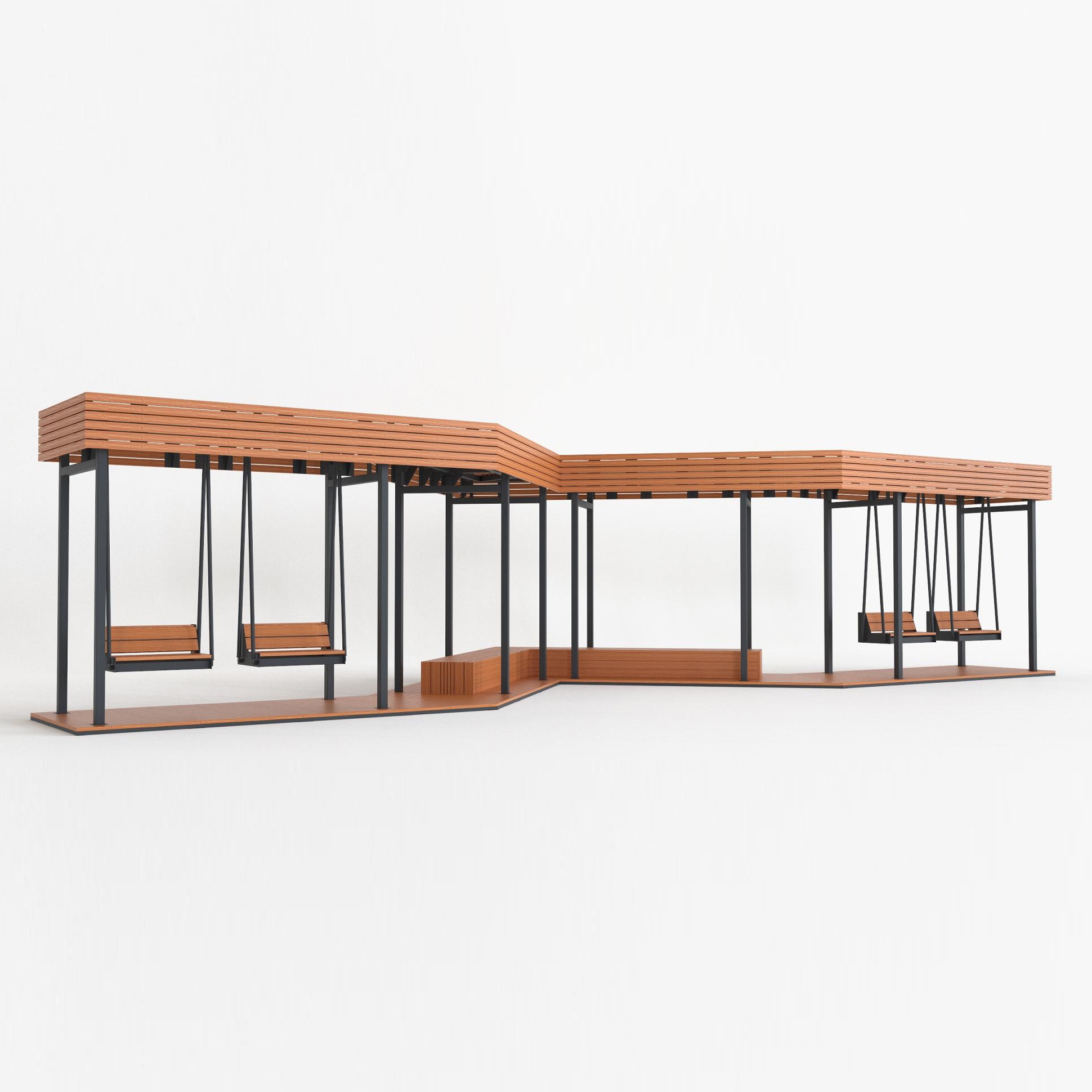 Display product Canopy with Hanging Bench from manufacturer Punto Design