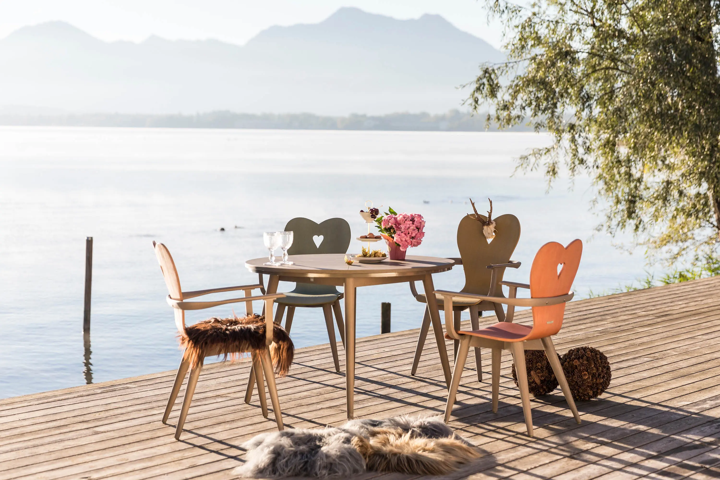 MBM - Alpenblick | Table Alpenblick Round 110 Old Grey