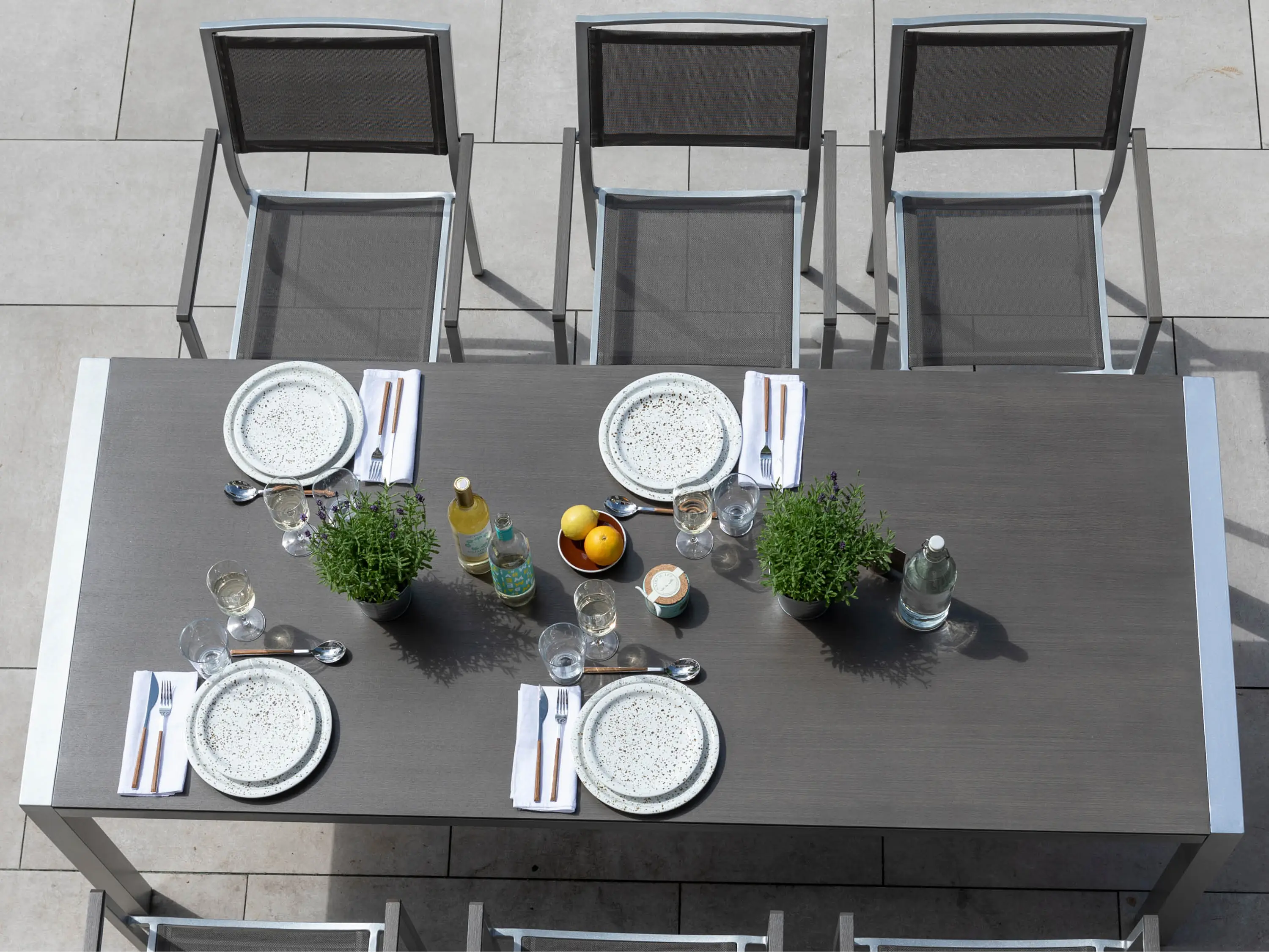 MBM - Brisbane | Sessel Brisbane Edelstahl Tex Taupe Resysta Stone Grey