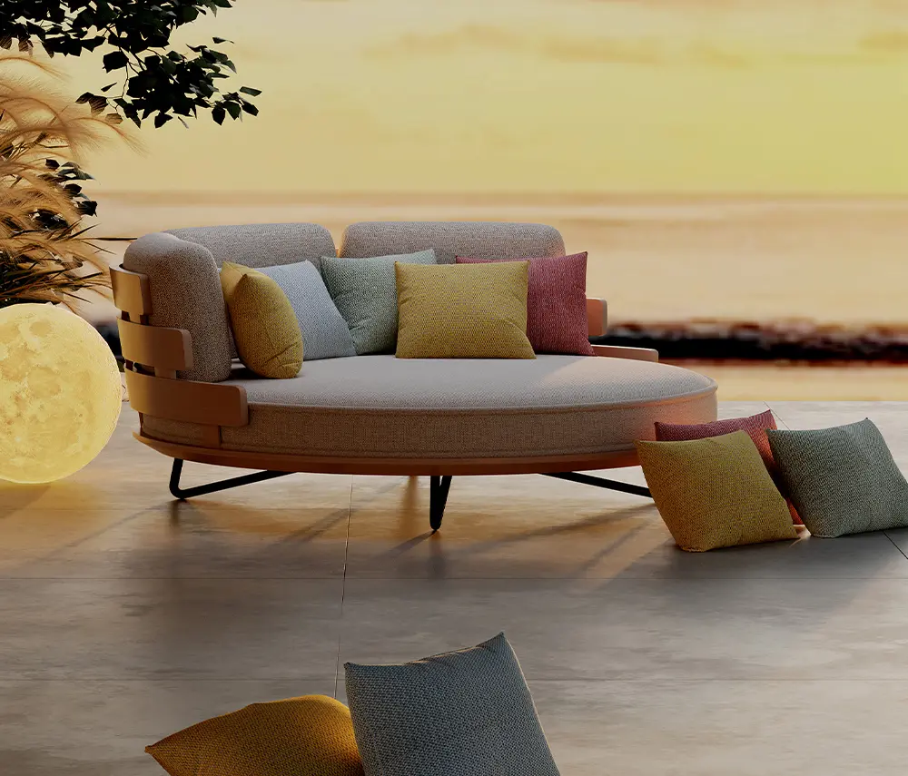 MBM - Circular | Lounge set, including cuddly cushions