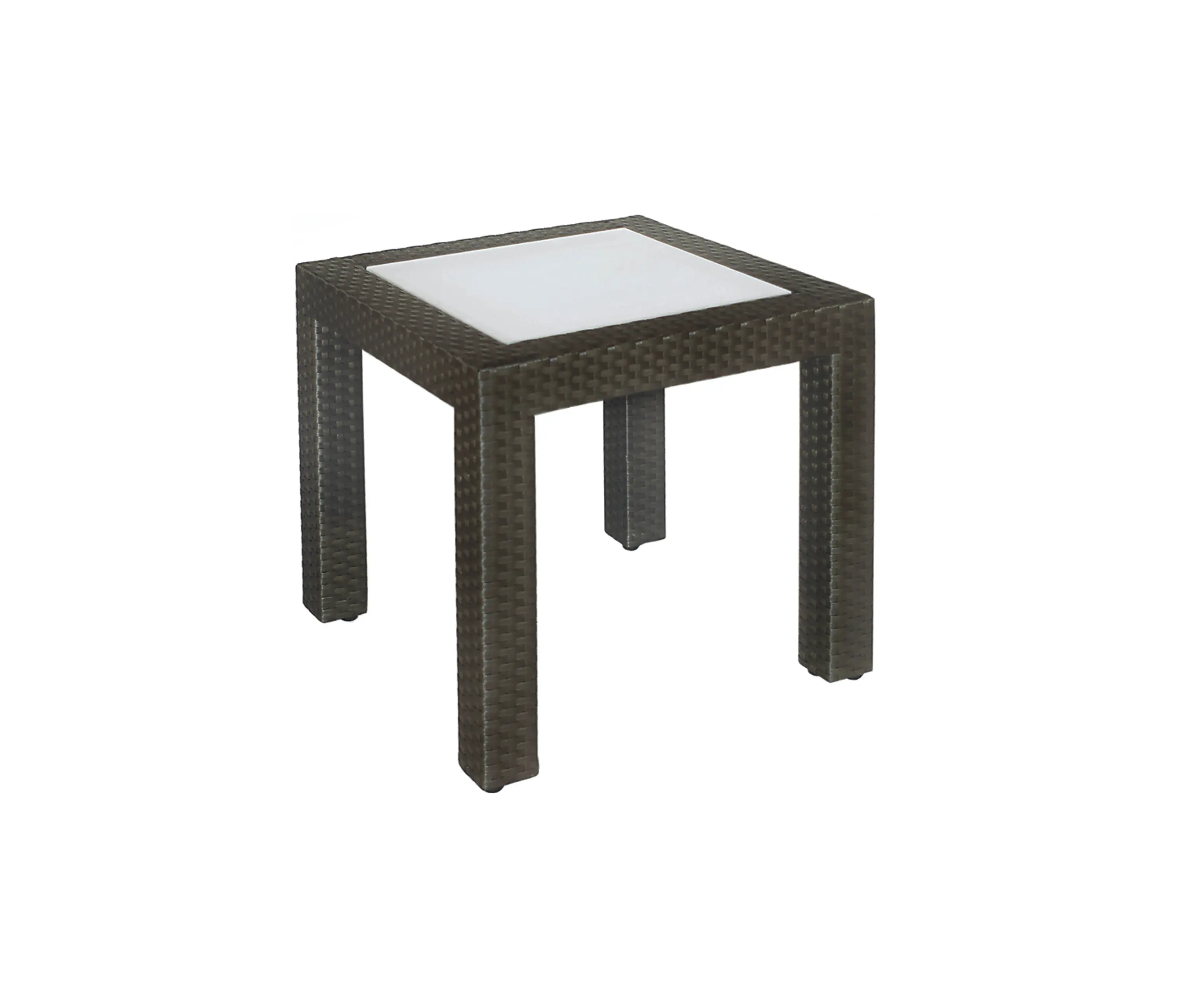 MBM - Bellini | End Table Bellini Mocca 50X50 With Glass Top