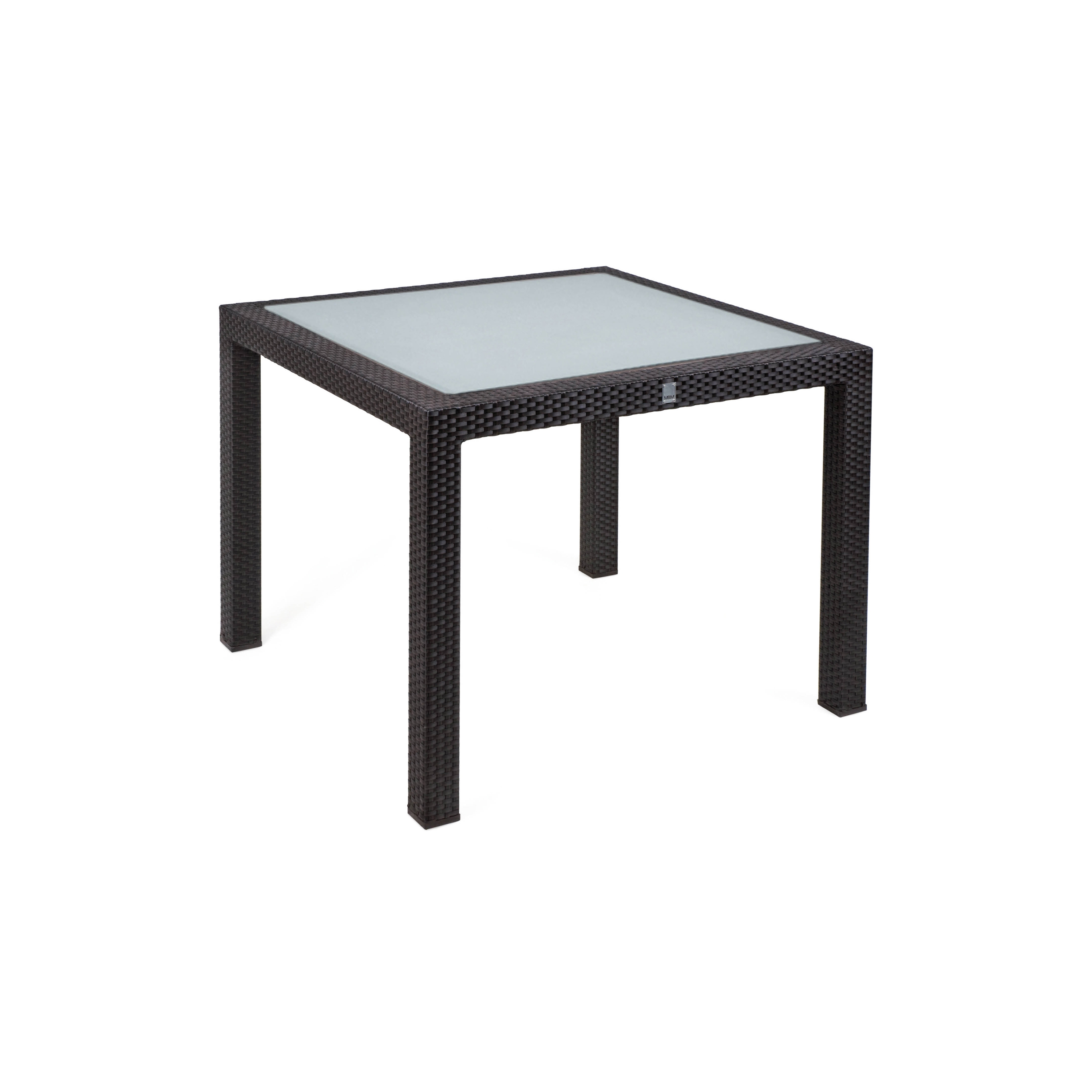 Bellini | Table Bellini Mocca 90X90 With Glas Top