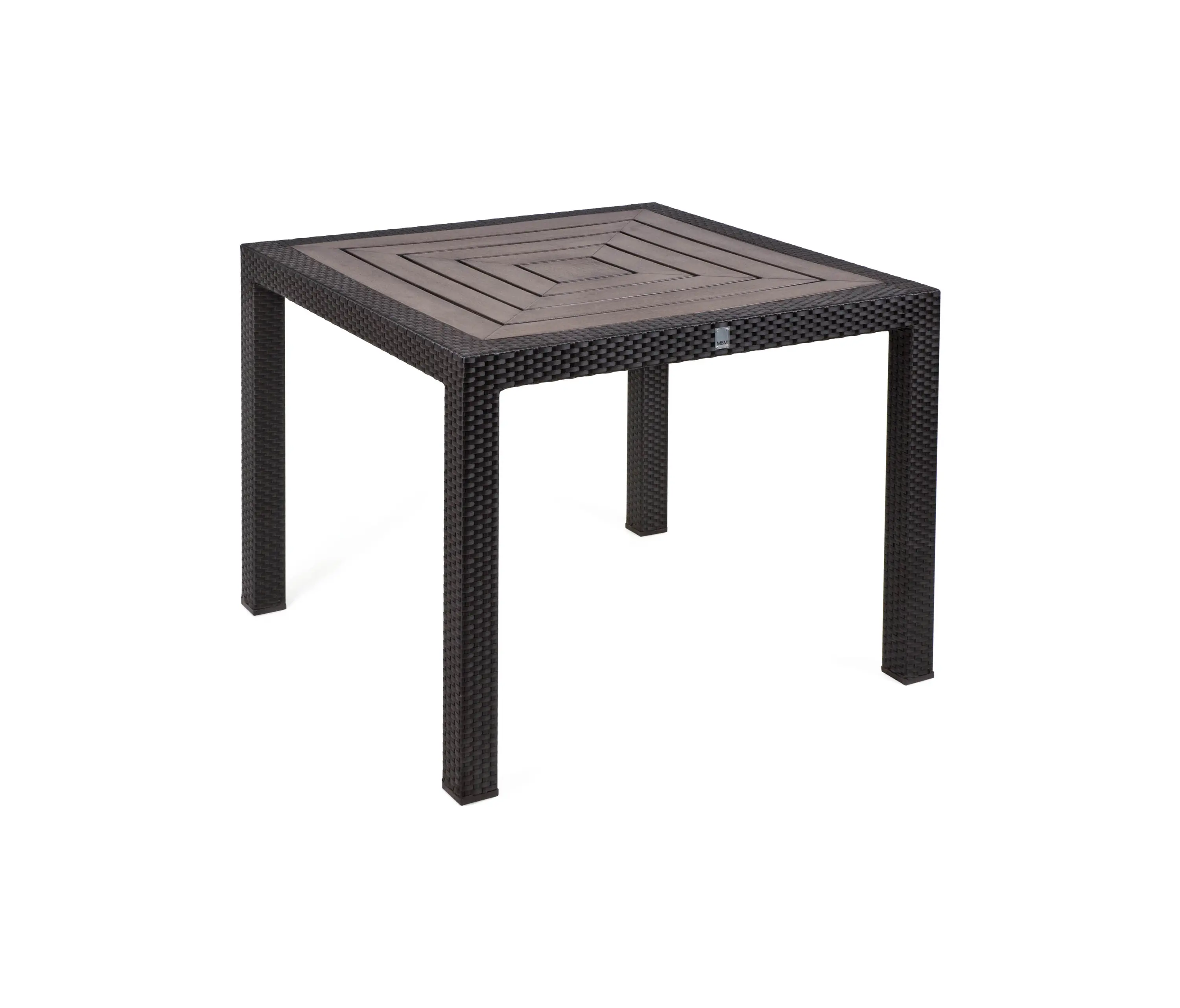MBM - Bellini | Table Bellini Mocca 90X90 With Resysta Top Siam