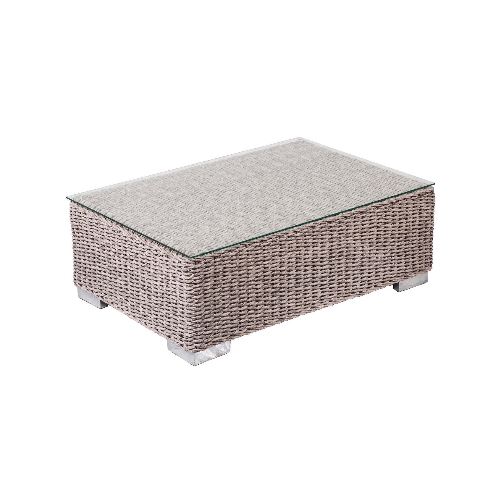 Mostrar el producto Bellini Twist | Loungetable Bellini Twist Oyster 60X90 Without Glass Top del fabricante MBM