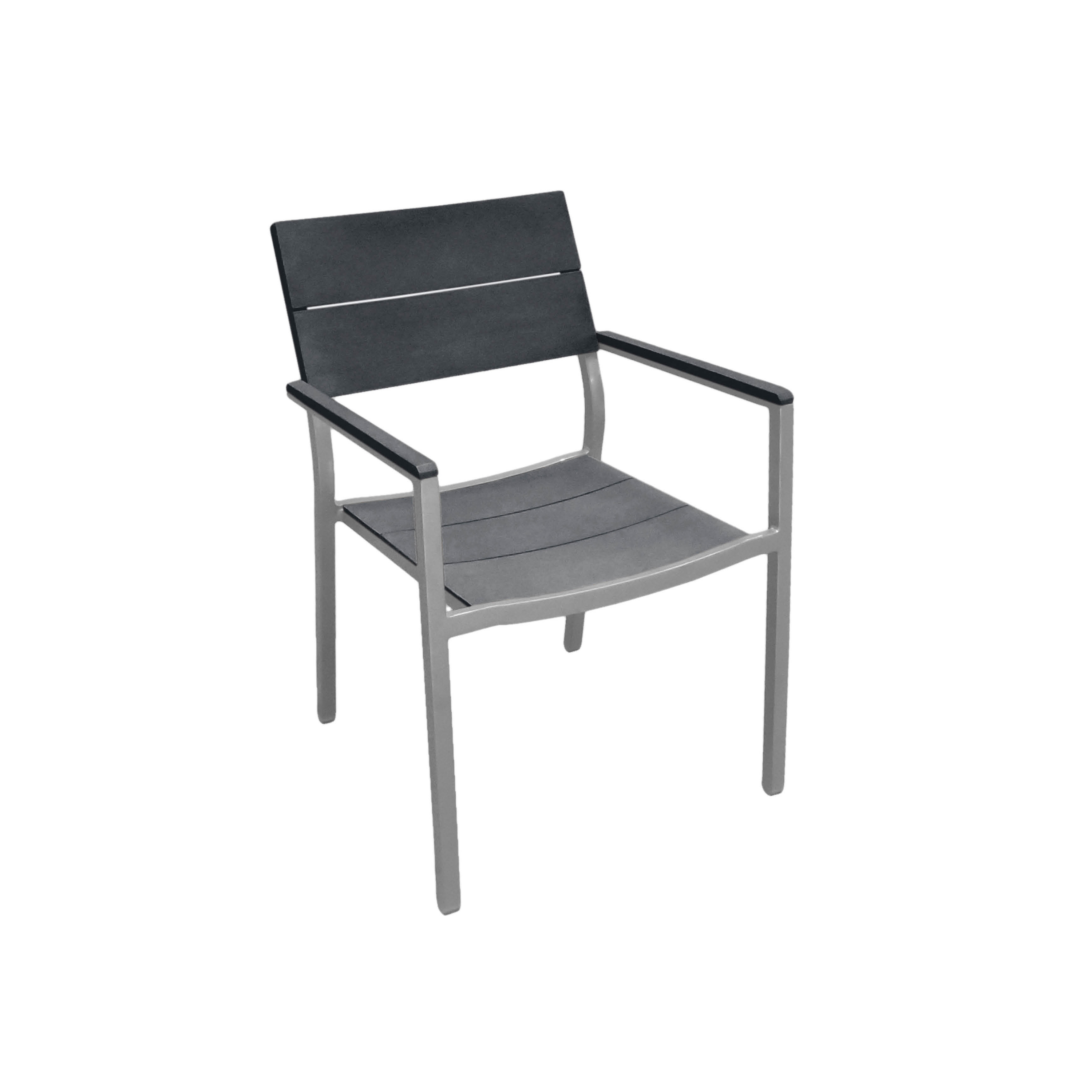 Brisbane | Armchair Brisbane Silver Alu Resysta Stone Grey