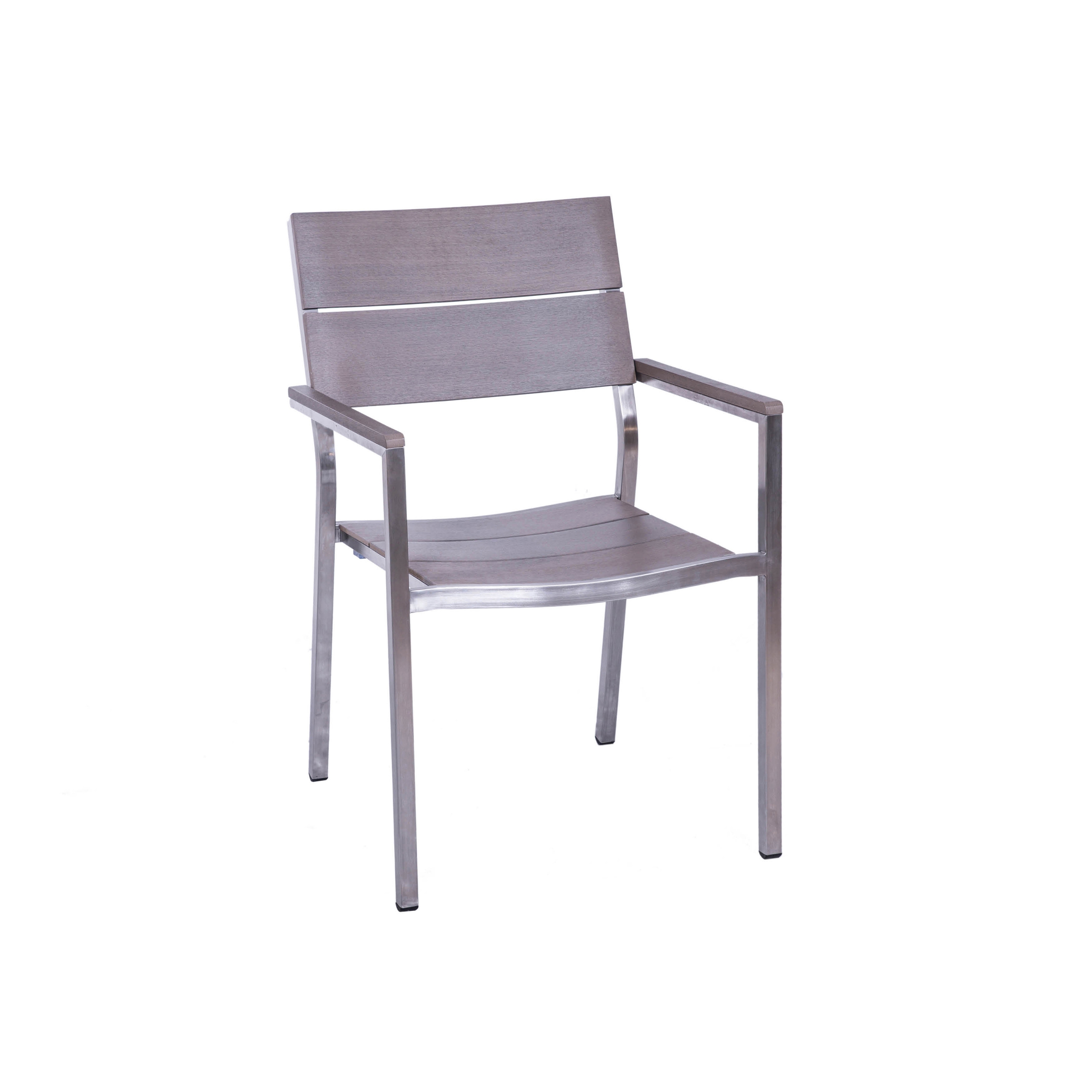 Mostrar el producto Brisbane | Armchair Brisbane Stainless Steel Resysta Stone Grey del fabricante MBM