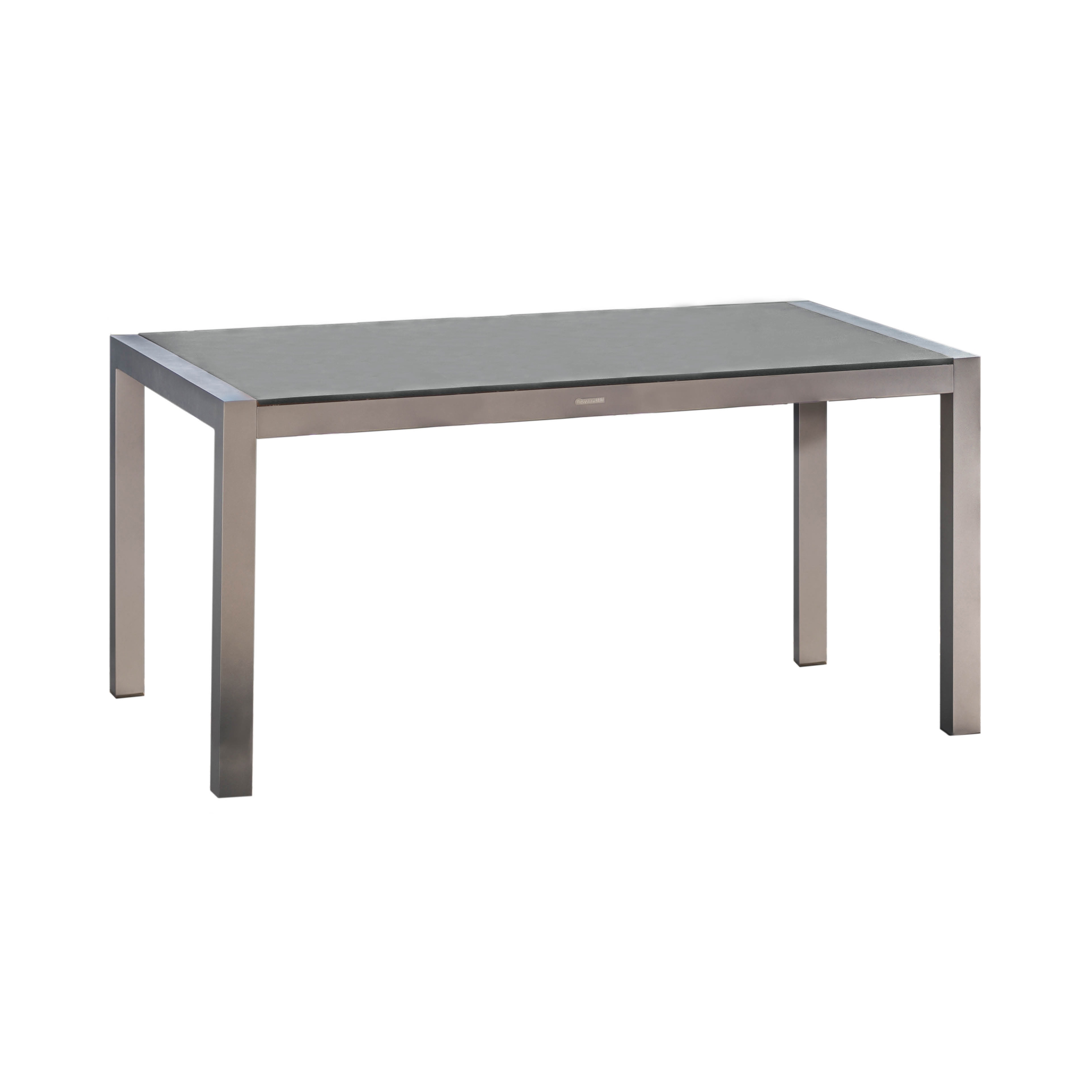 Kennedy | Table Kennedy Silver Alu Stone Grey 215X90