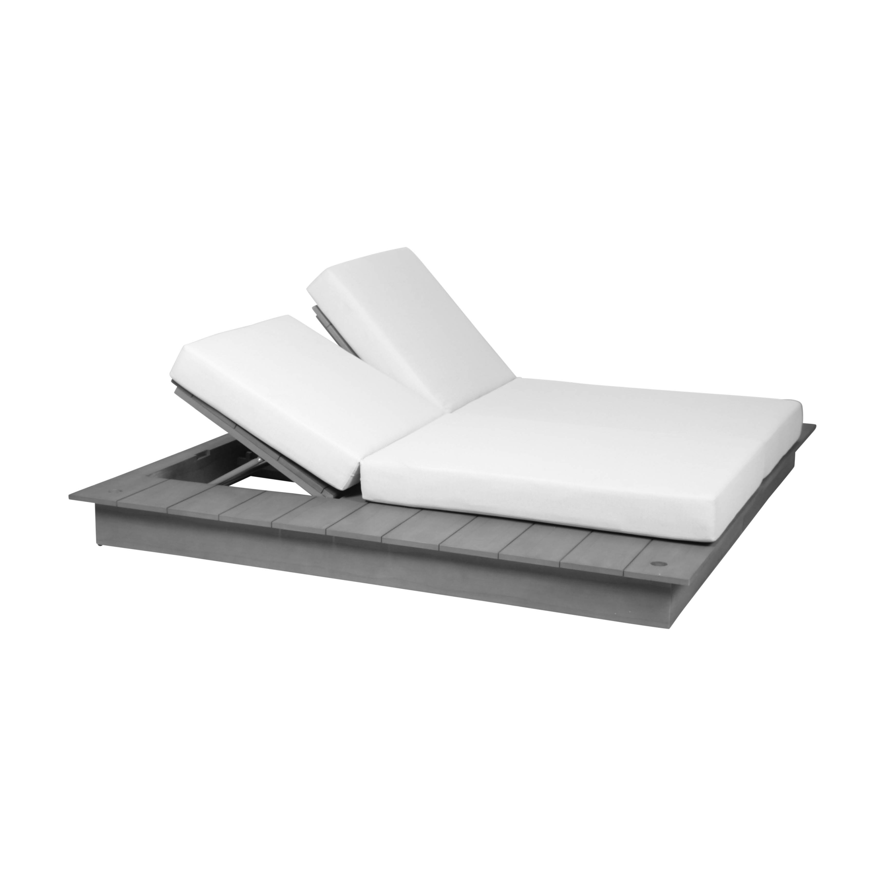 La Villa | Double Lounger Daybed La Villa Stone Grey Incl. Cushion
