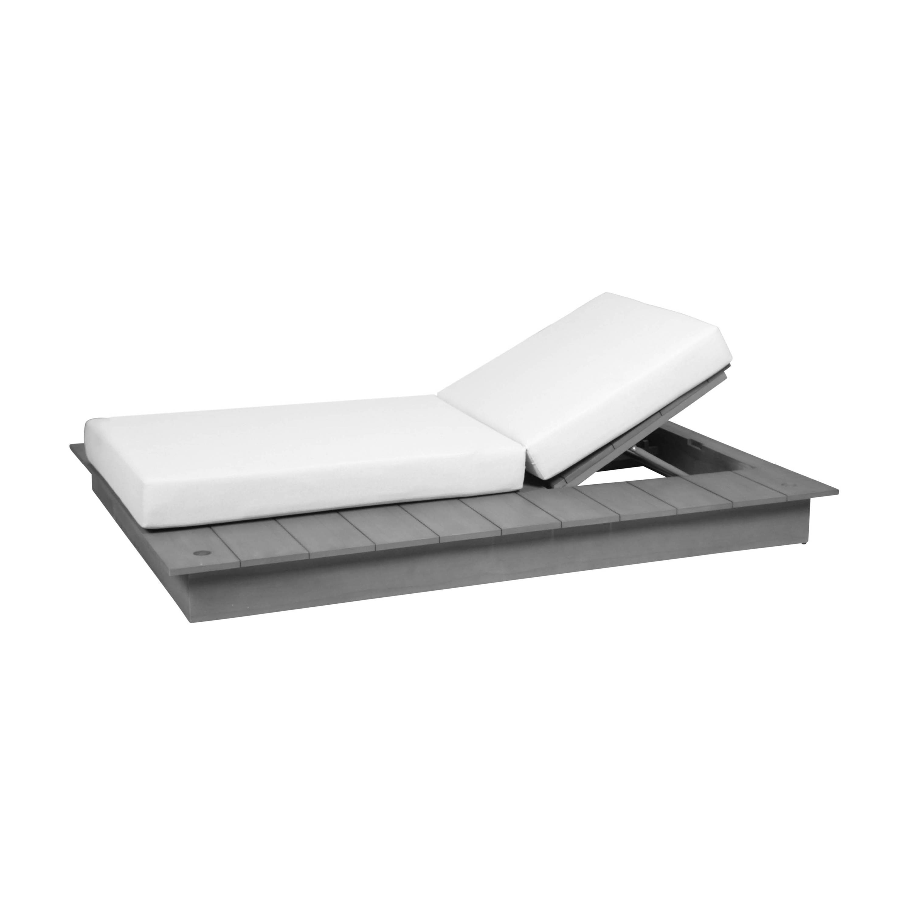 La Villa | Einzelliege Daybed La Villa Rechts Stone Grey Inkl. Polster