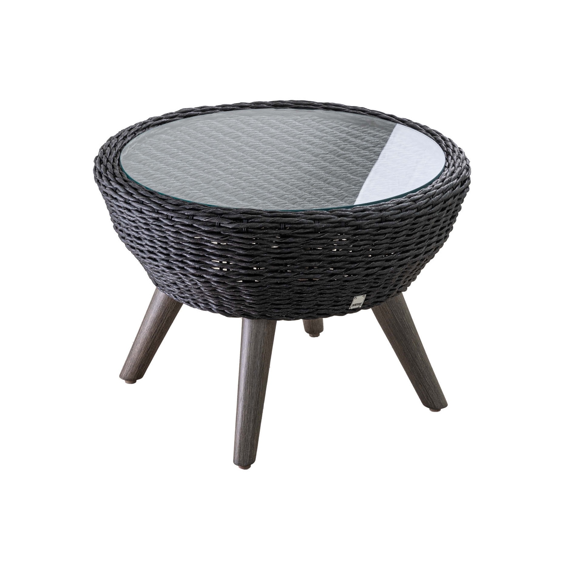 Ocean | Beistelltisch/Fußauflage Twist Black