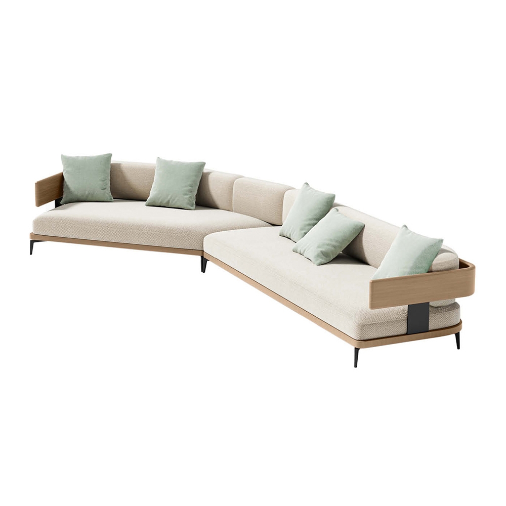 Mostra il prodotto Surf | lounge garden furniture set, 4 pieces - with lounge & cuddly cushions del produttore MBM