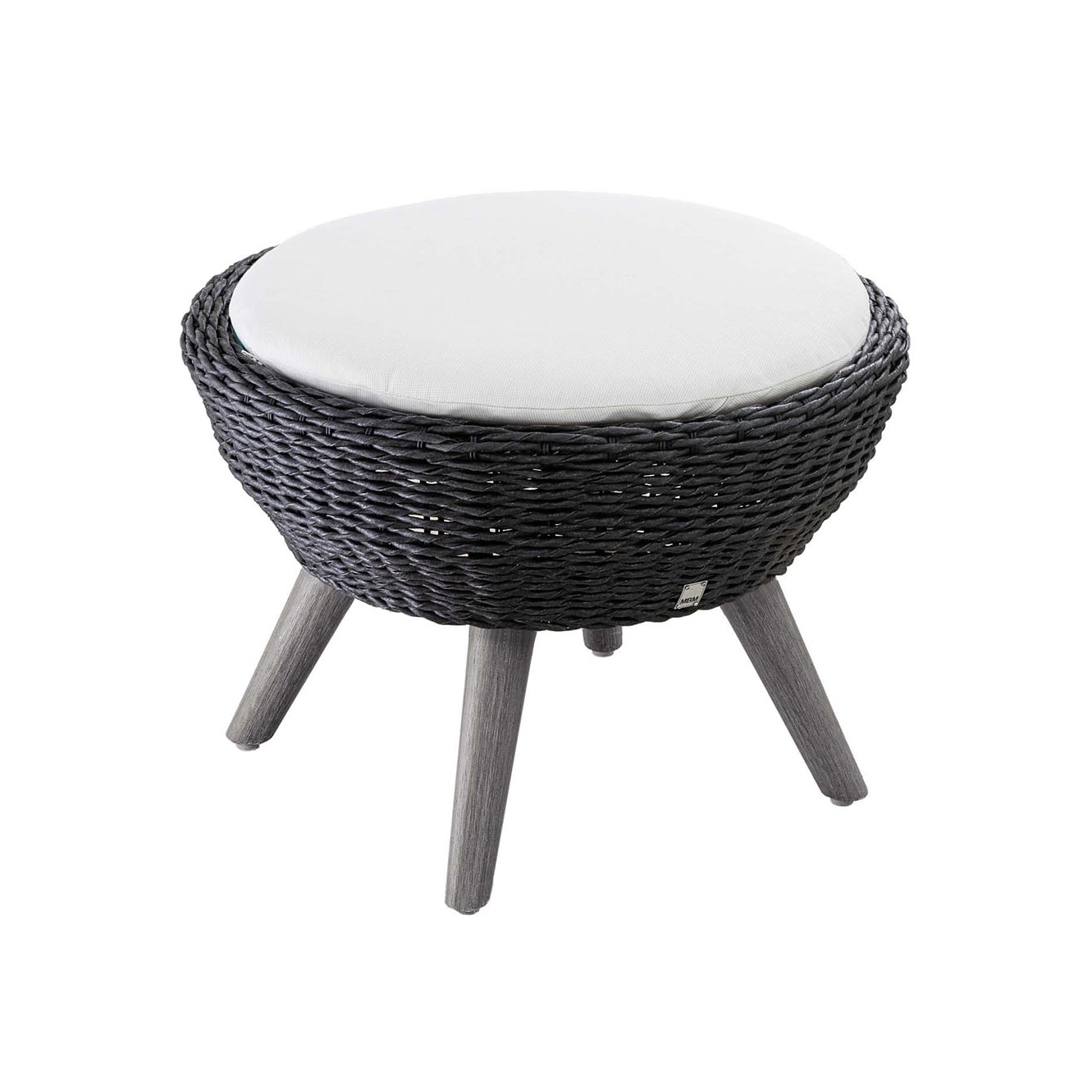 Ocean | Footstool Twist Black