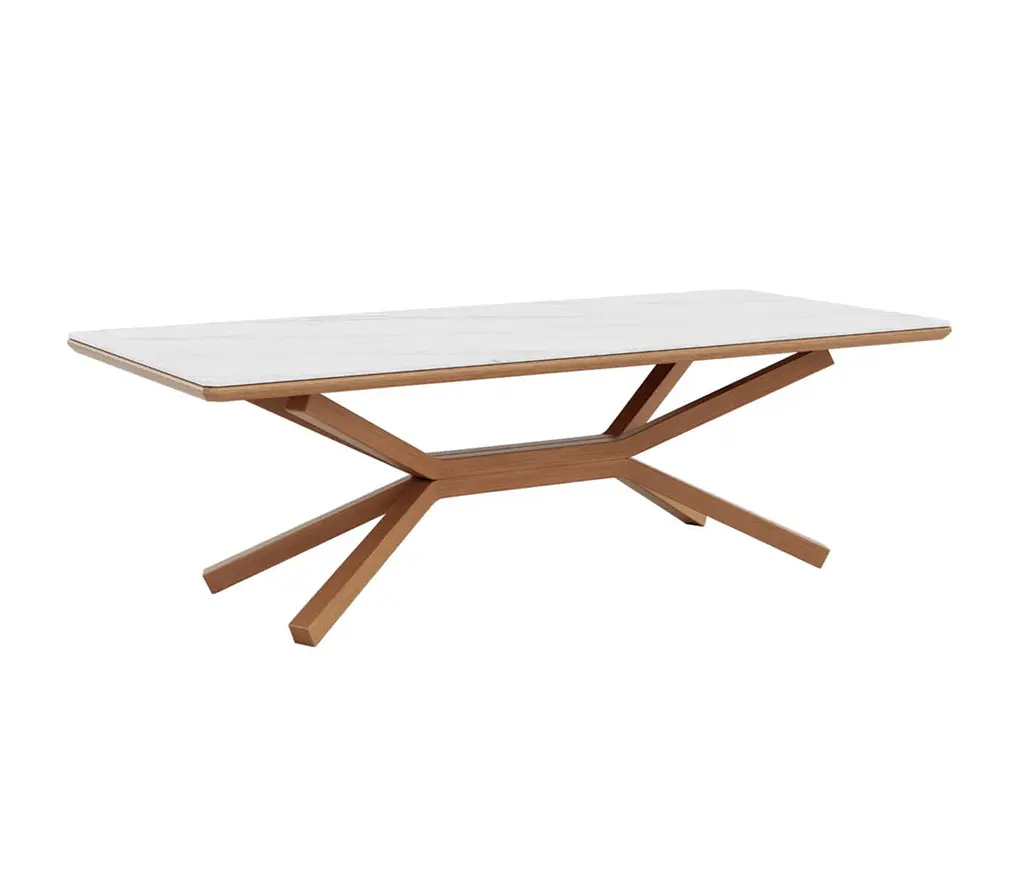 MBM - Sumba | SAMOA table Marble White, 240 x 100 cm