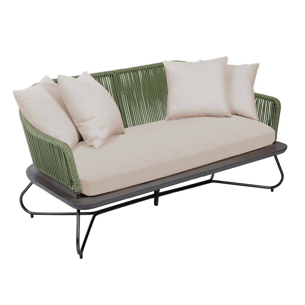 Display product Violino | Lounge Bench 2-seater Forest Green, Aluminum from manufacturer MBM