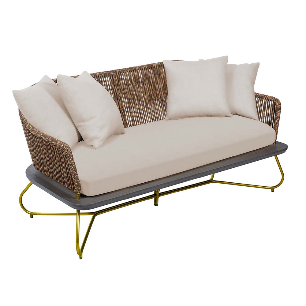 Violino | Lounge Bench 2-seater Stardust Gold, Stainless Steel