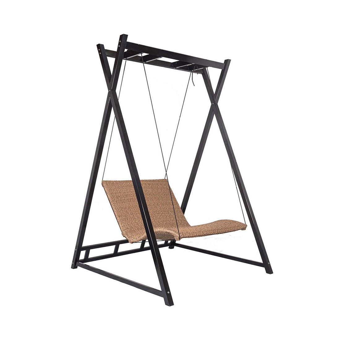 Heaven Swing | set – black frame / 2-seater lounger Twist natural