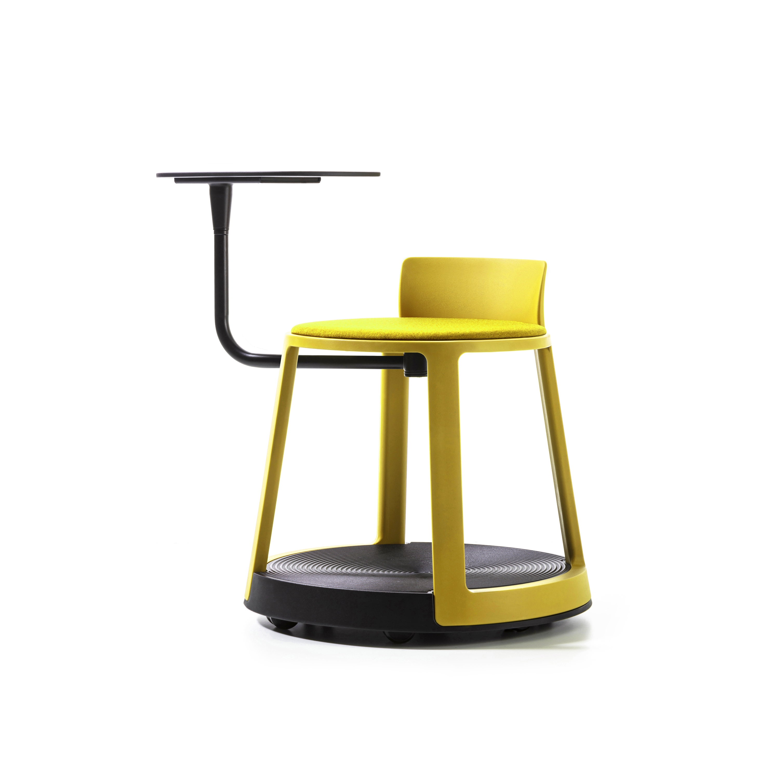 Afficher le produit Revo | Stool with Castor Base, Tablet and Upholstery du fabricant TOOU