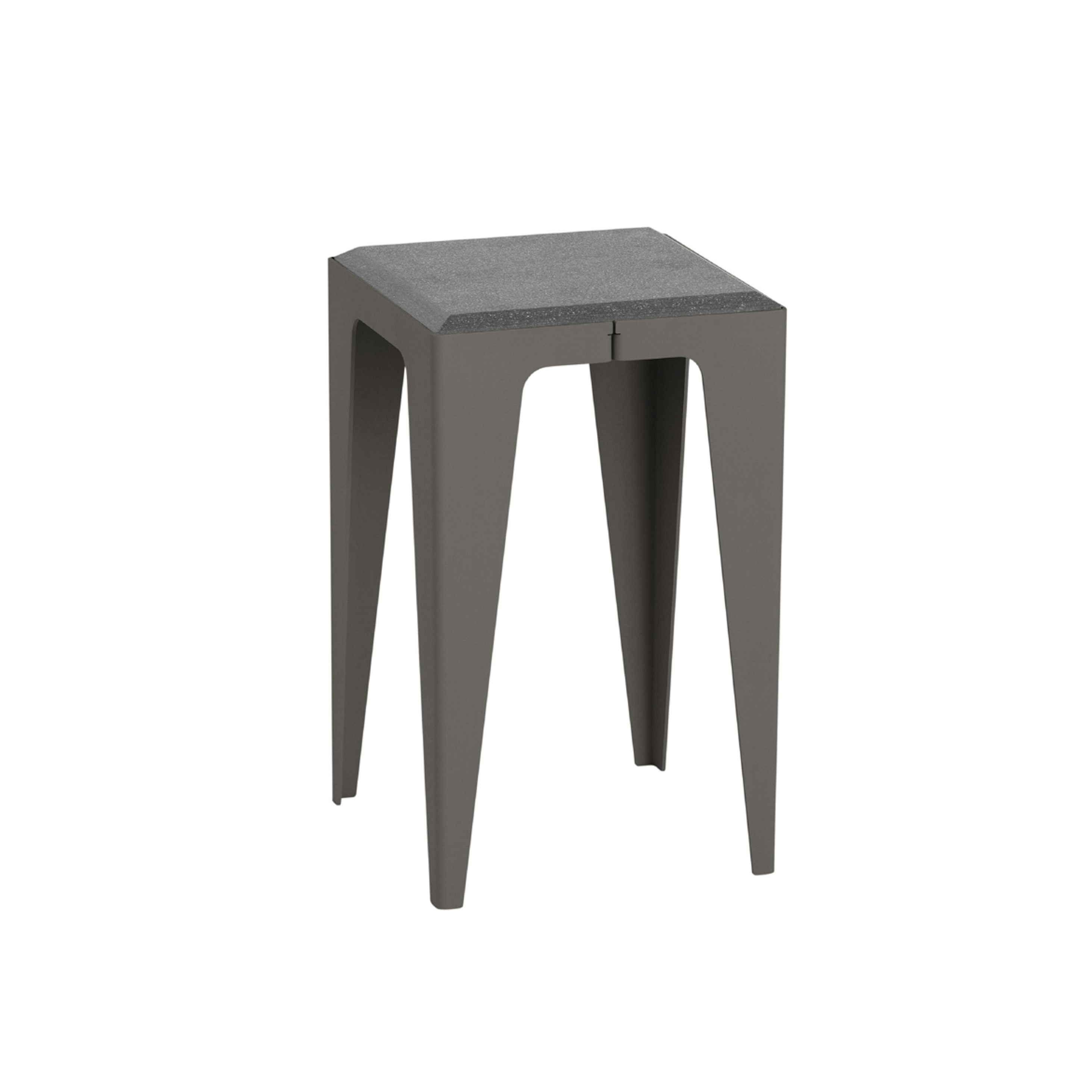 |chamfer| Stool Slate-Black