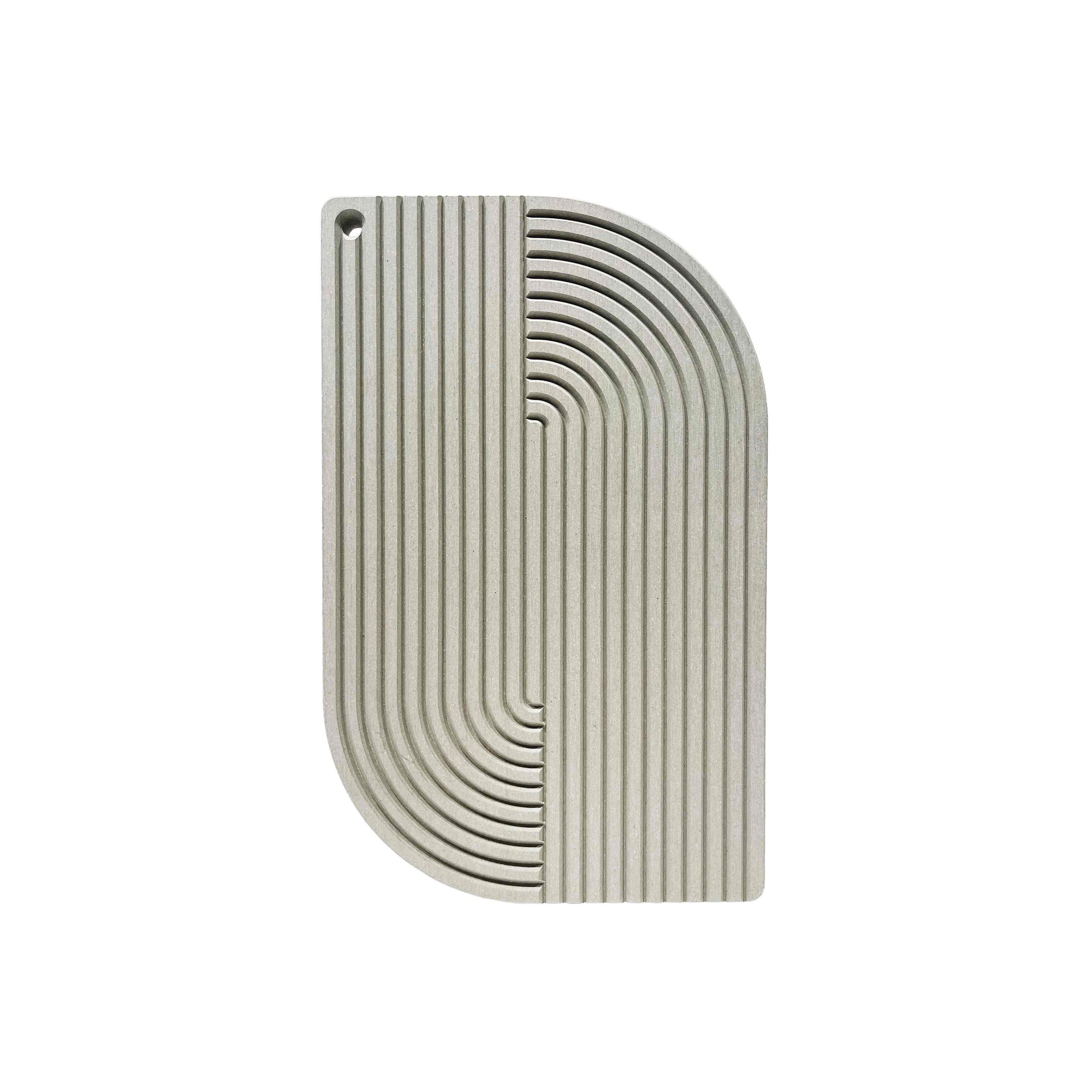 |accessoires| |lines| Kitchen Tray Large Seiden-Grau