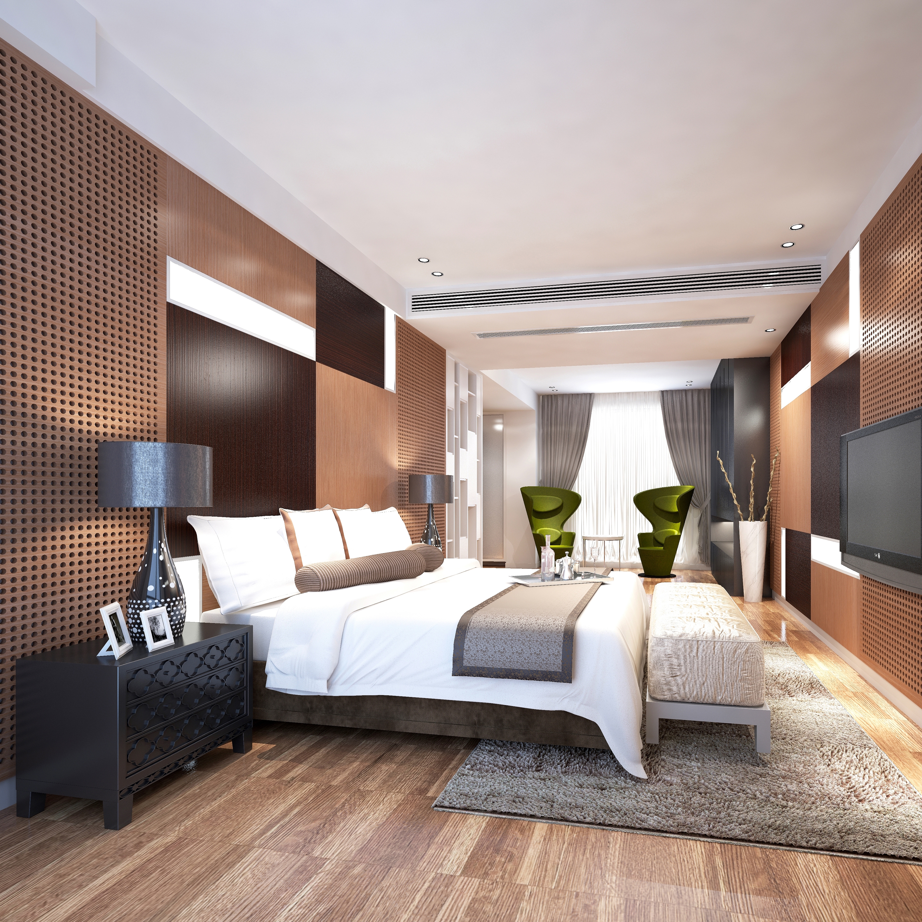 Display product Bisa Panel Walnut & Oak Mix (With White Led Lighting Element) from manufacturer Mikodam