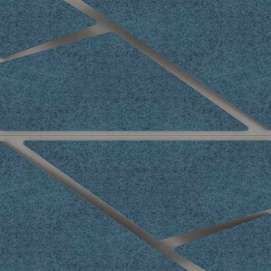 Deta Panel Grey Lacquer Matte & Fabric