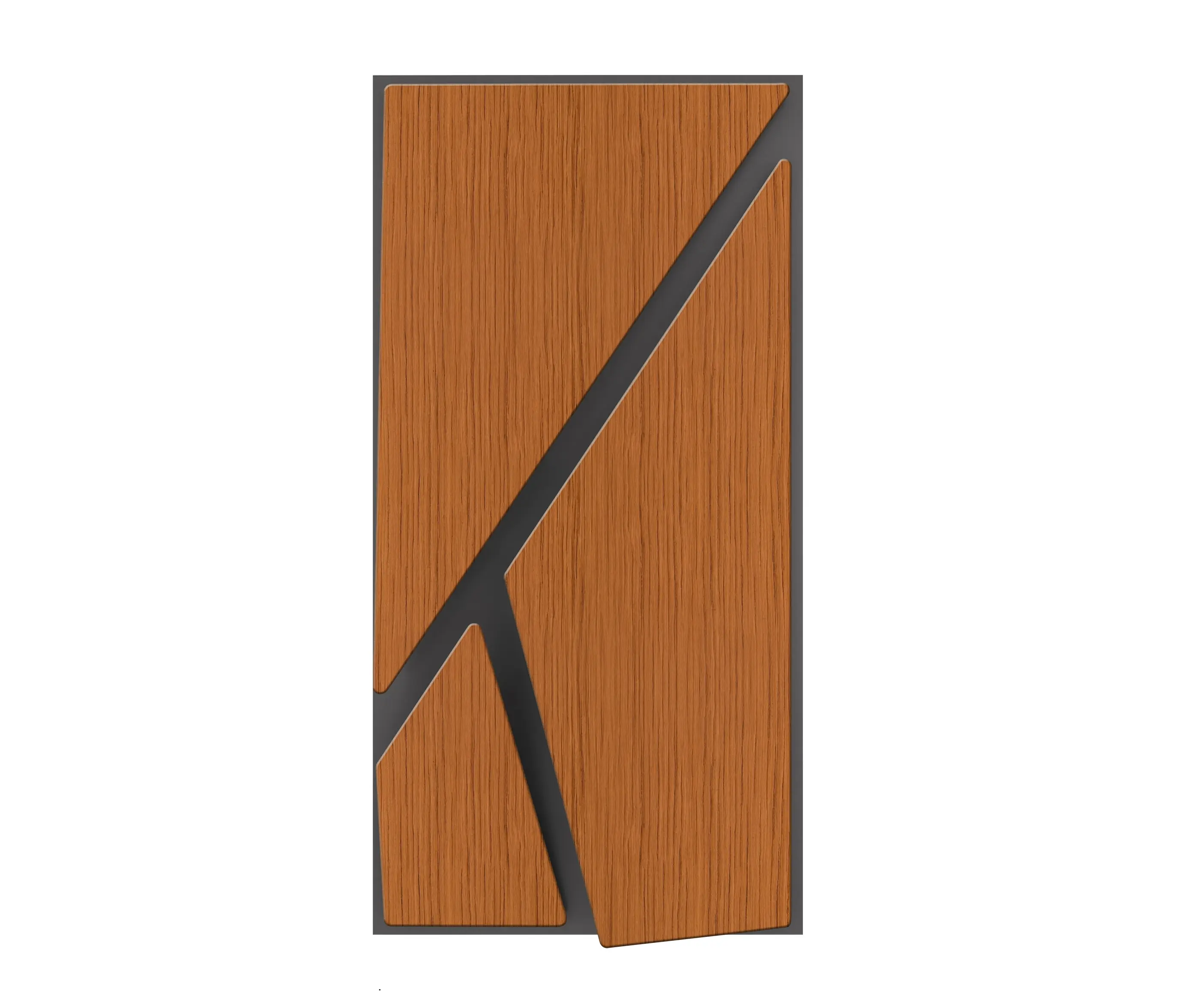 Mikodam - Deta Panel Grey Lacquer Matte & Teak