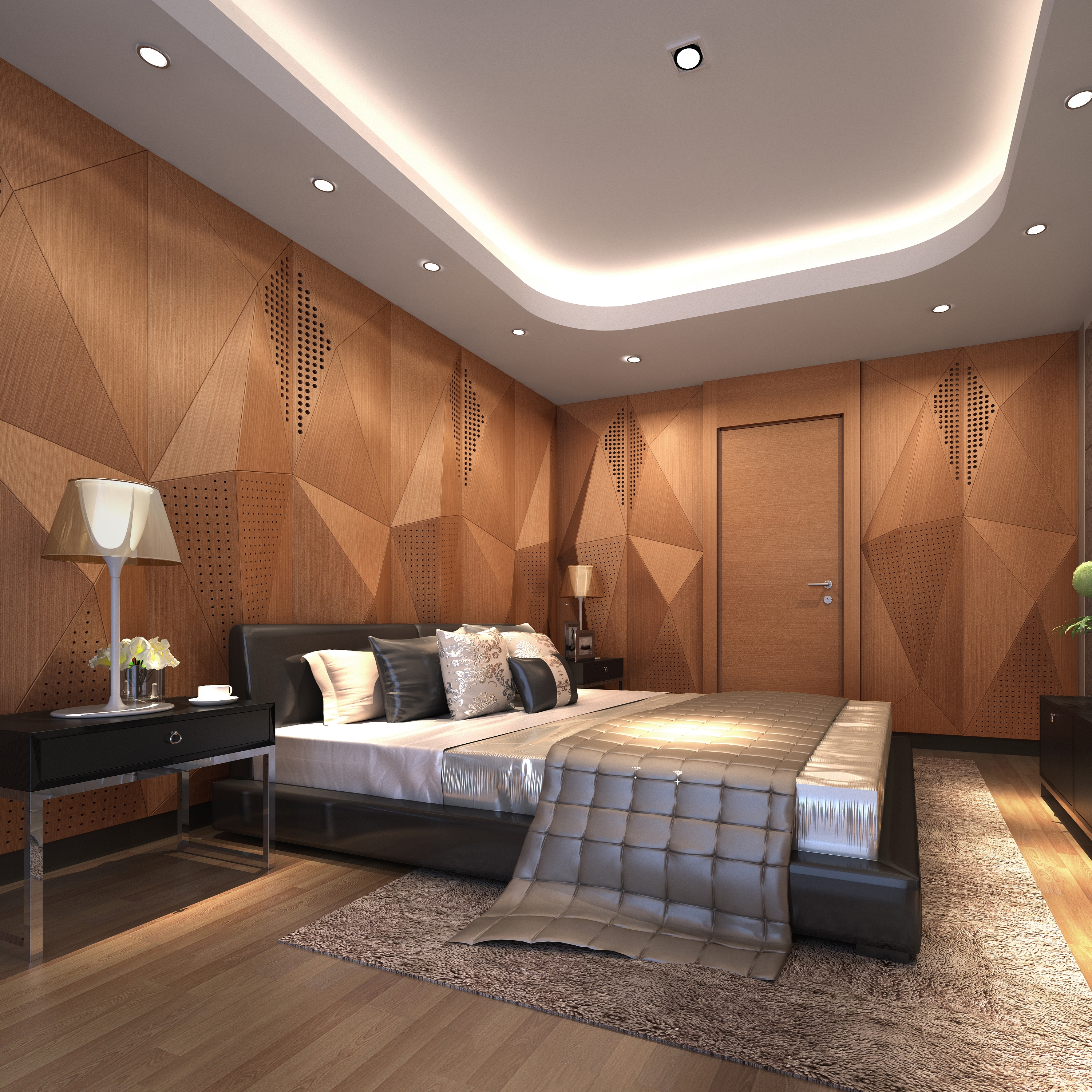 Display product Geta Panel-A Teak With Mix Perforation from manufacturer Mikodam