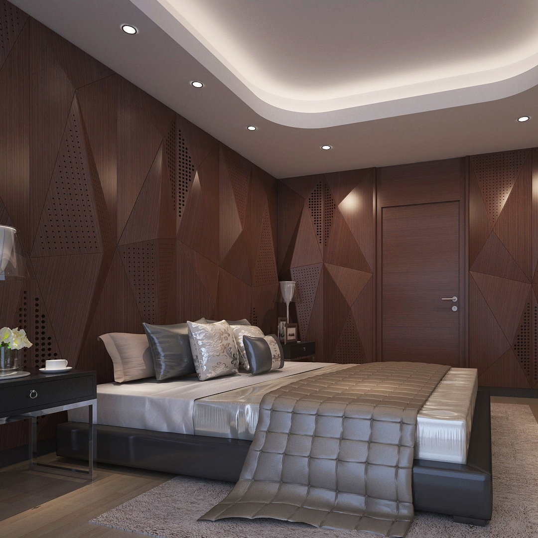 Display product Geta Panel-A Walnut With Mix Perforation from manufacturer Mikodam