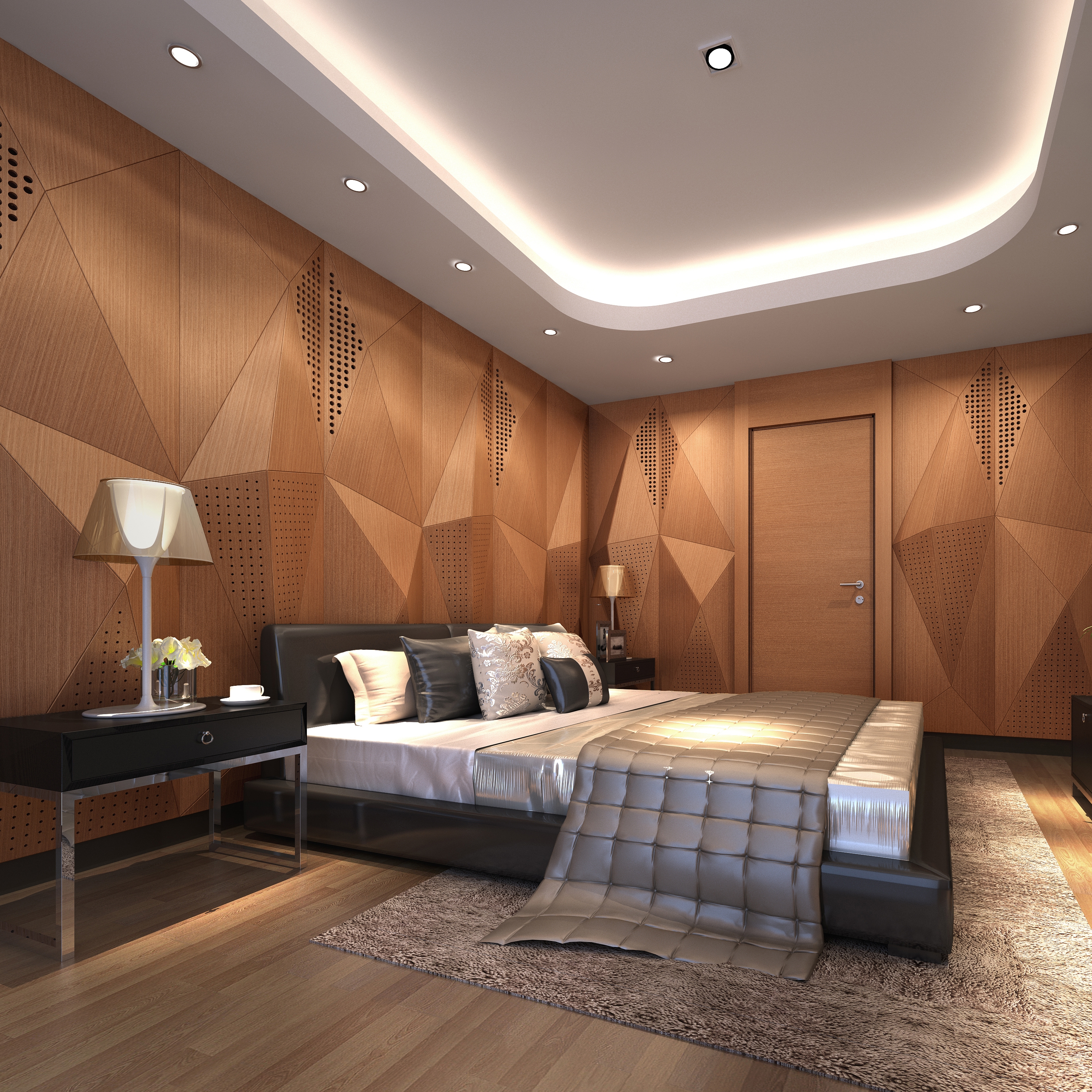 Display product Geta Panel-B Teak With Mix Perforation from manufacturer Mikodam