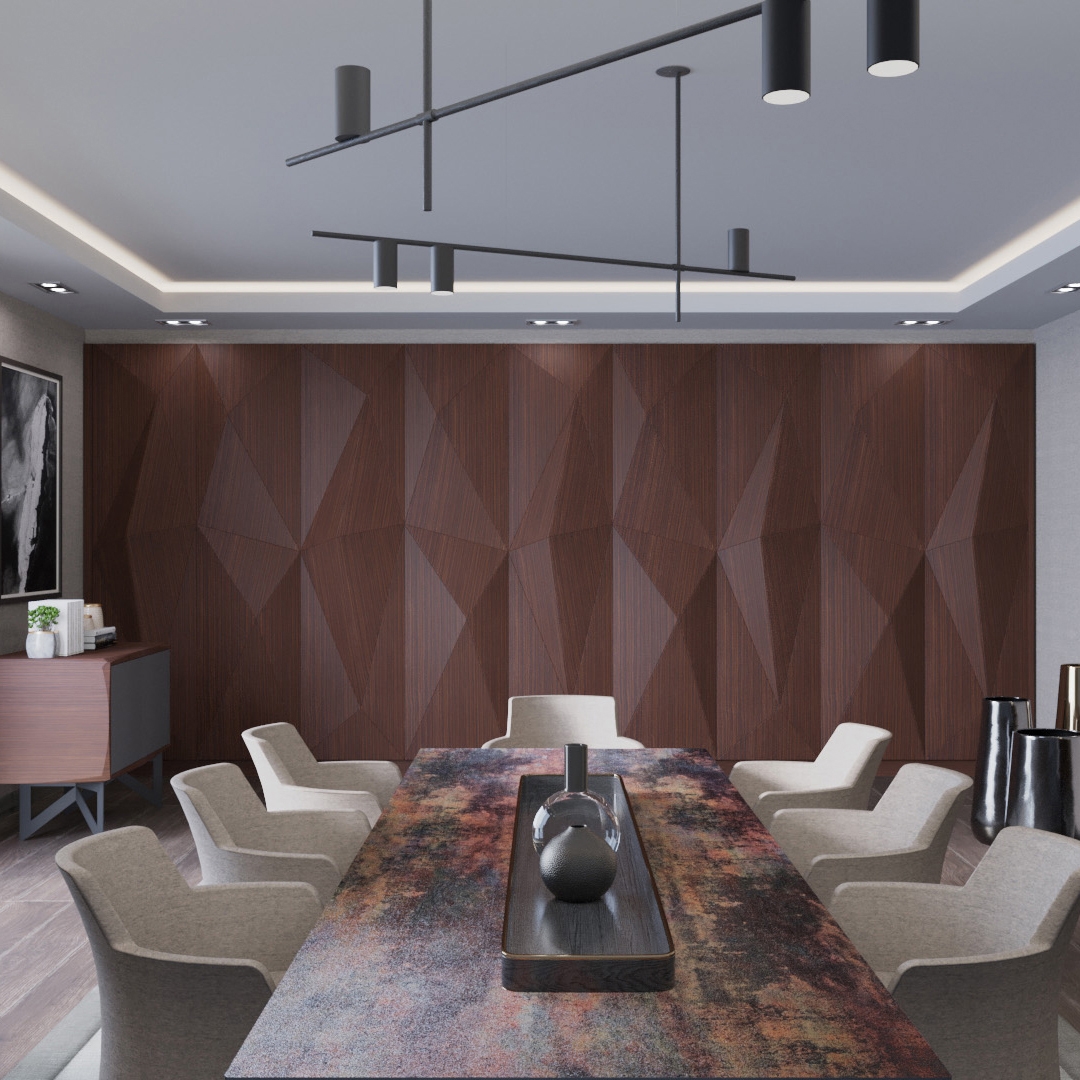 Display product Geta Panel-B Walnut With No Perforation from manufacturer Mikodam