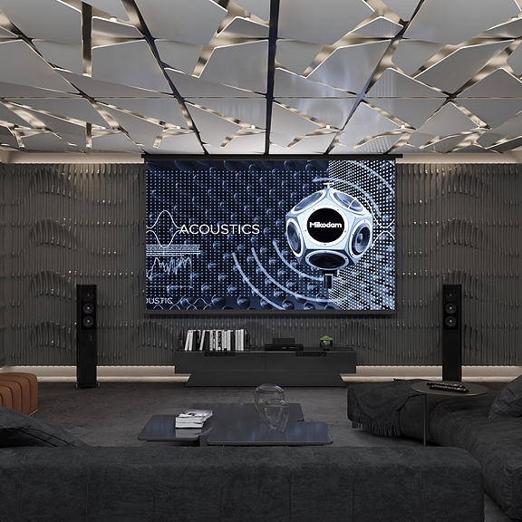 Display product Leda Panel Grey Lacquer Matte from manufacturer Mikodam