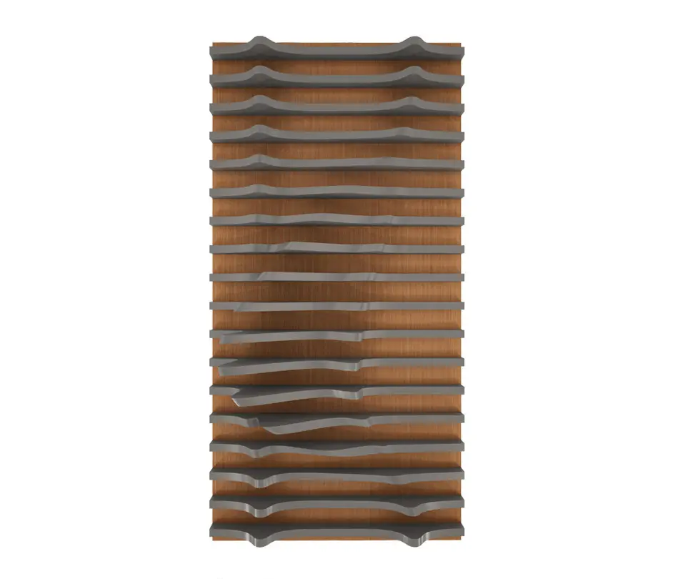 Mikodam - Leda Panel Teak & Grey Lacquer Matte