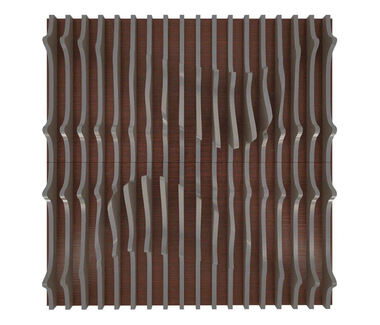 Mikodam - Leda Panel Walnut & Grey Lacquer Matte