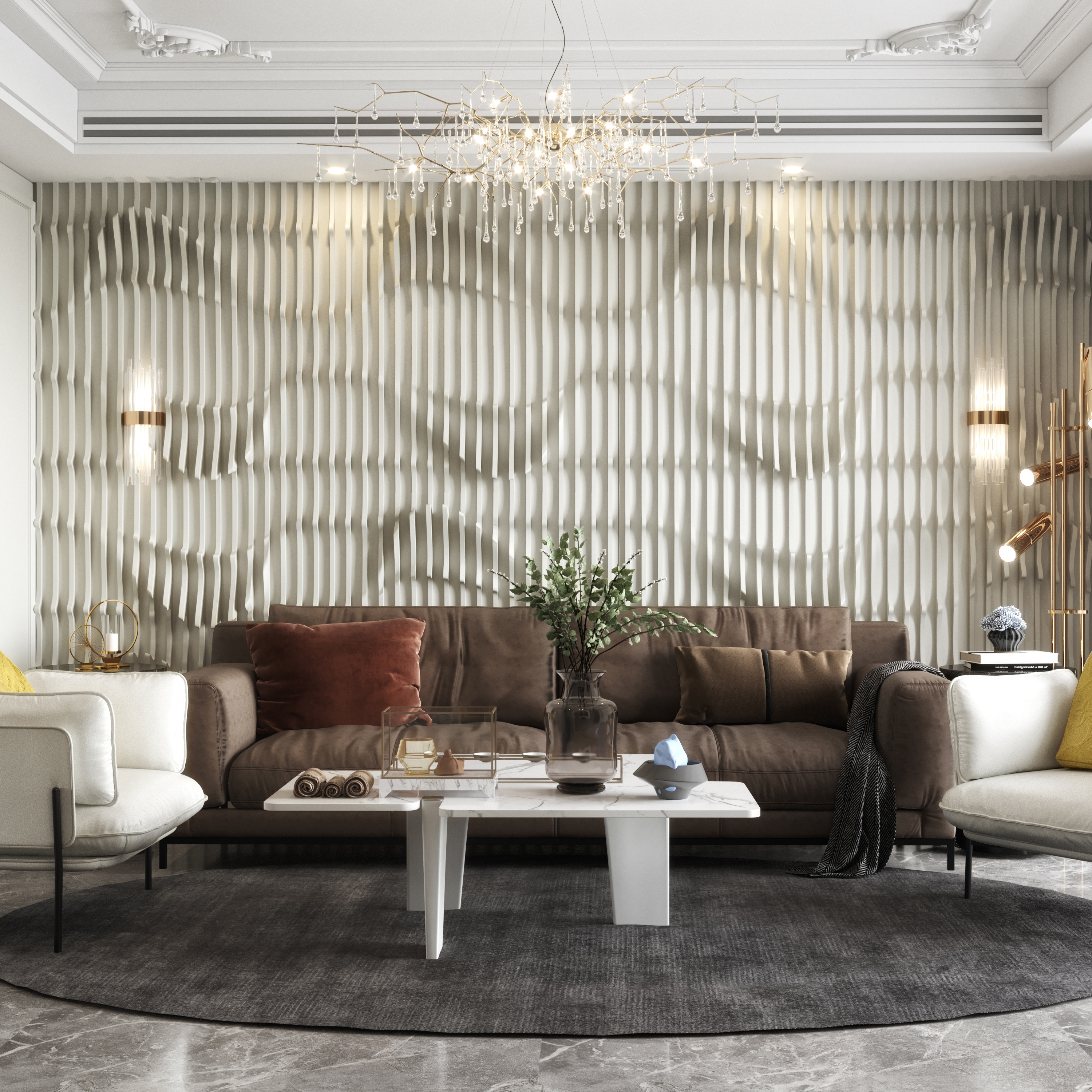 Display product Leda Panel White Lacquer Matte from manufacturer Mikodam