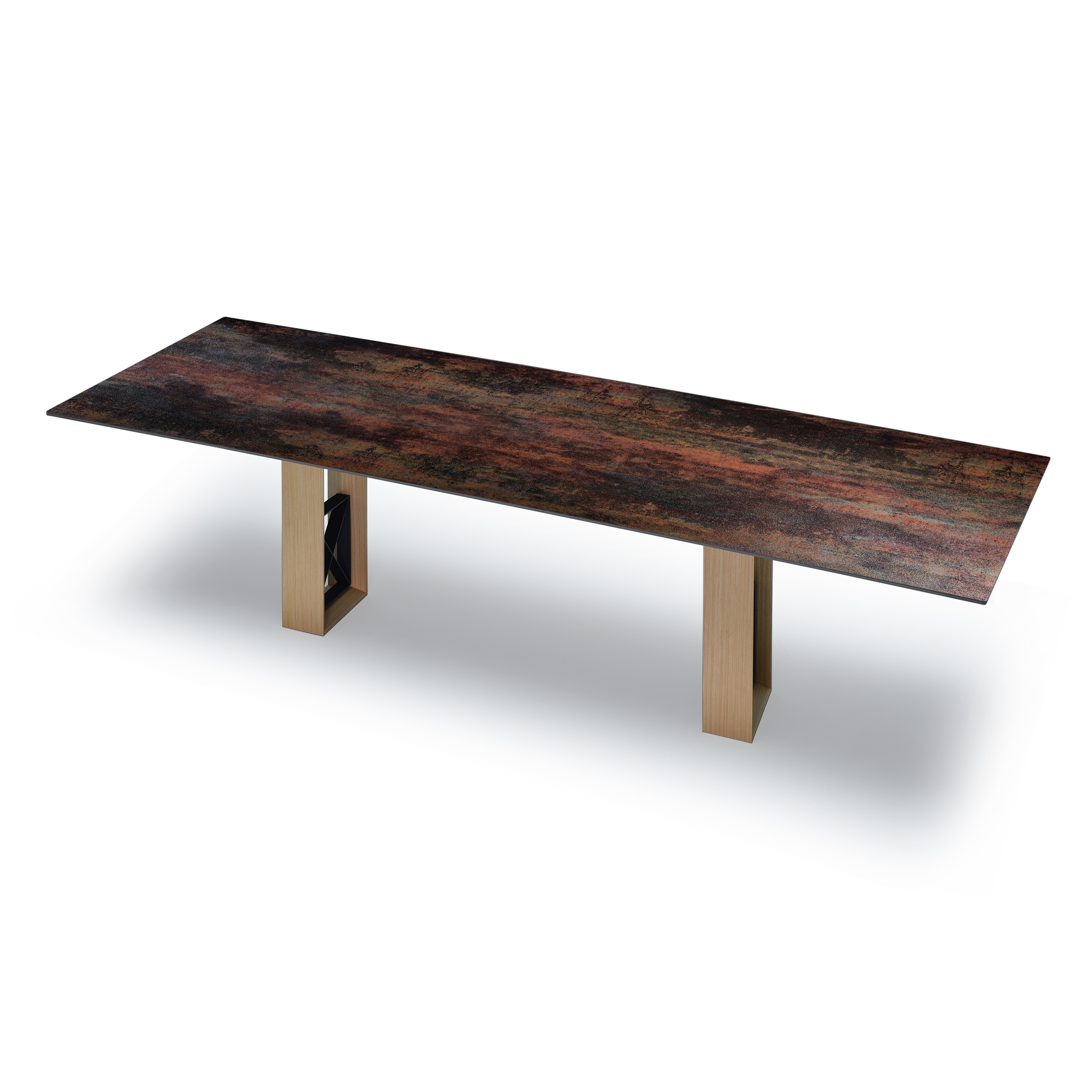 Display product Slim Table Oxido Flame & P. Basaltina 300X100Cm from manufacturer Mikodam