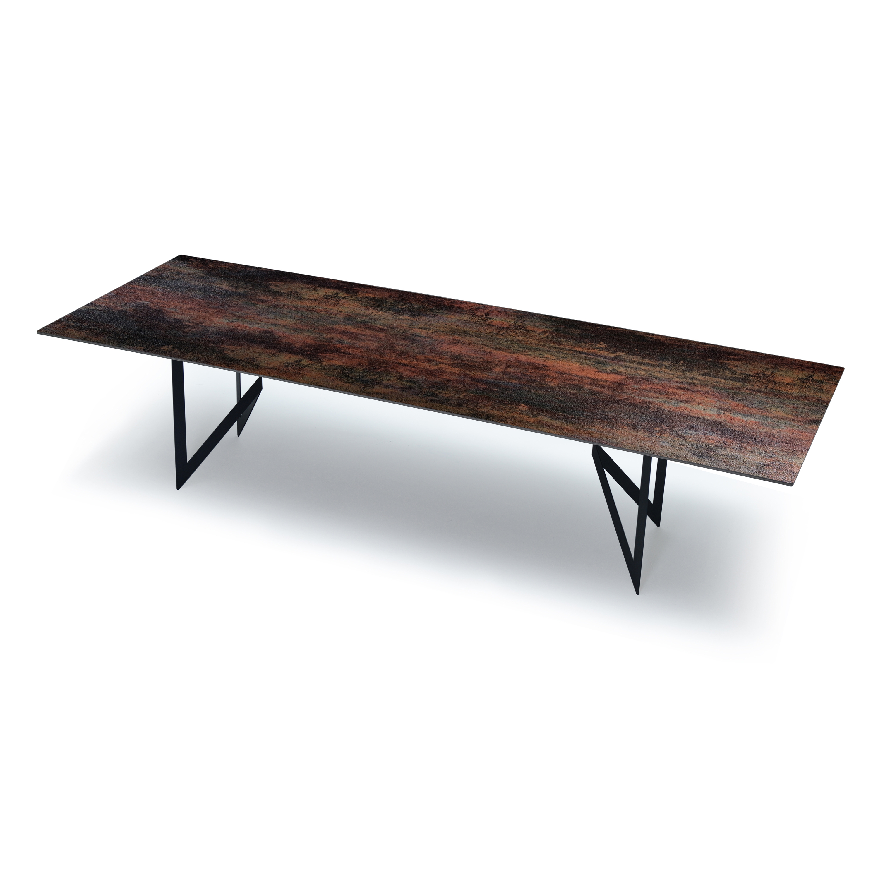 Afficher le produit Slim Table Oxido Flame & P. Basaltina 300X100Cm du fabricant Mikodam