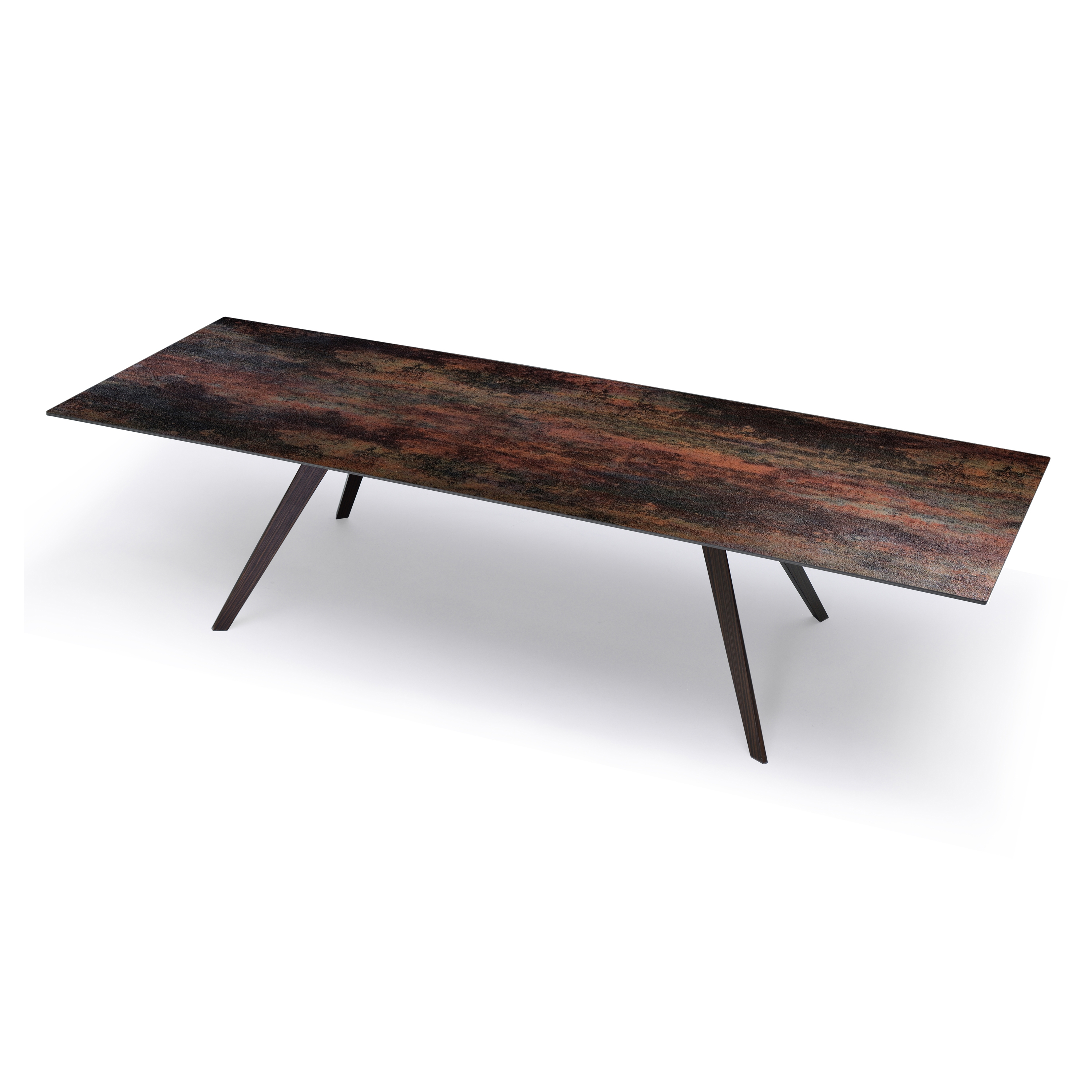Display product Slim Table Oxido Flame & P. Basaltina 300X100Cm from manufacturer Mikodam