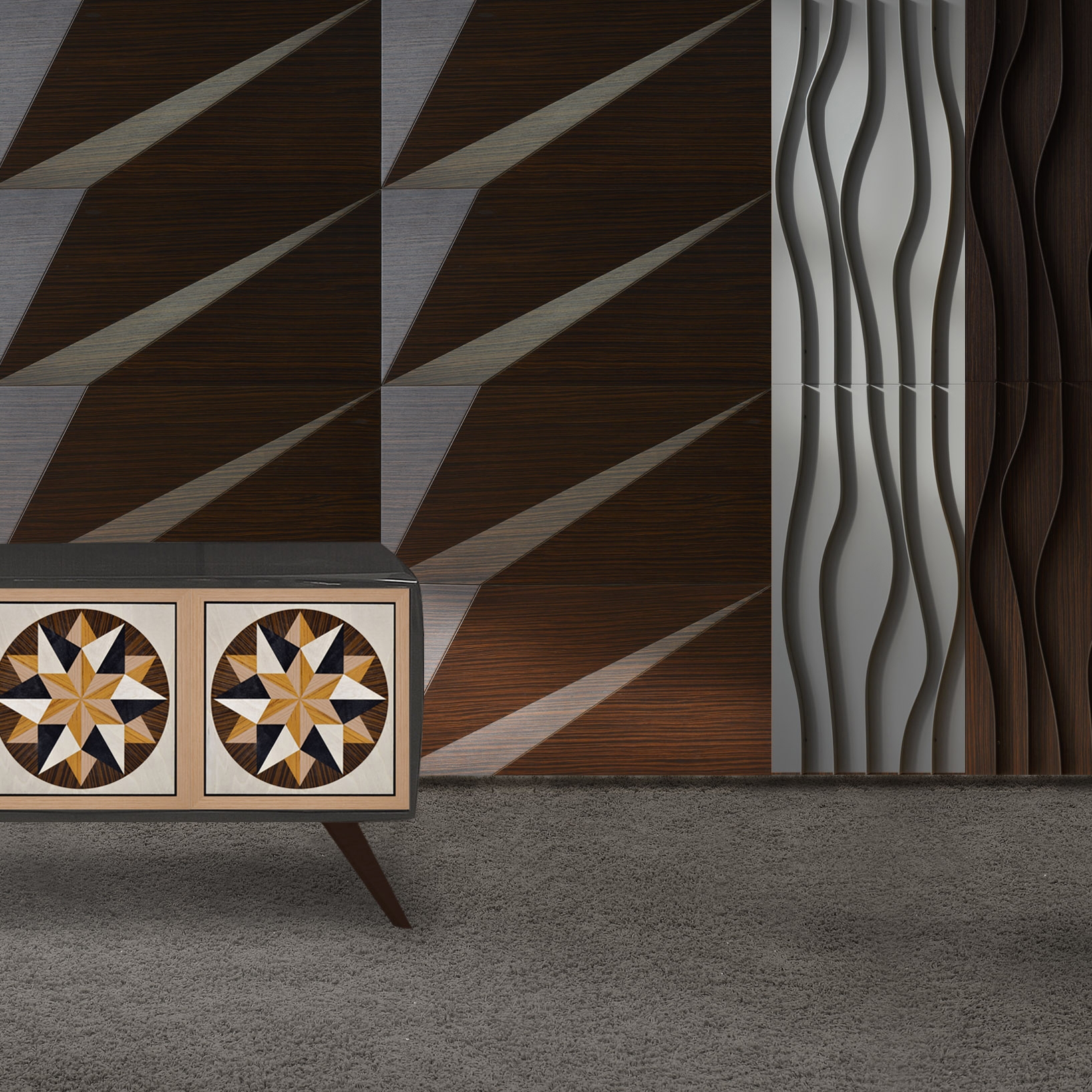 Display product Tora Panel Walnut from manufacturer Mikodam