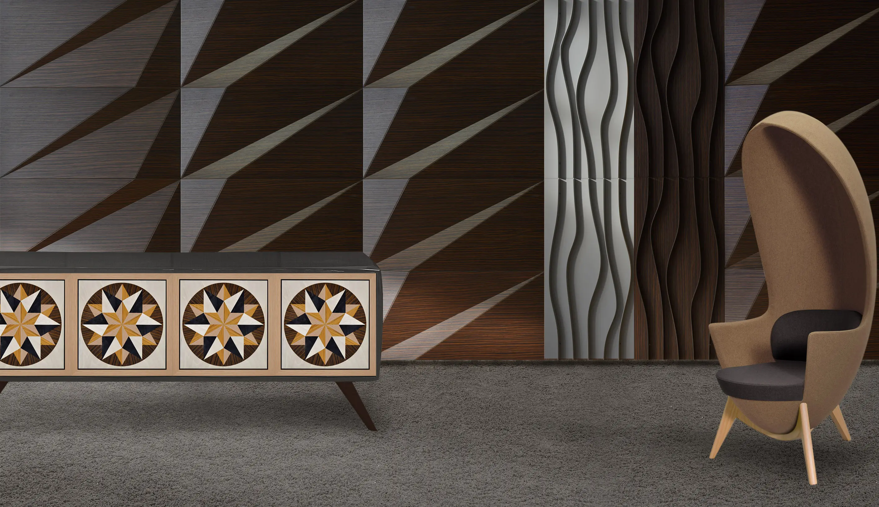 Mikodam - Tora Panel Walnut