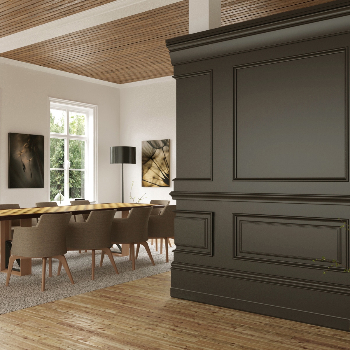 Display product Zaga Panel Anthracite Lacquer Matte from manufacturer Mikodam