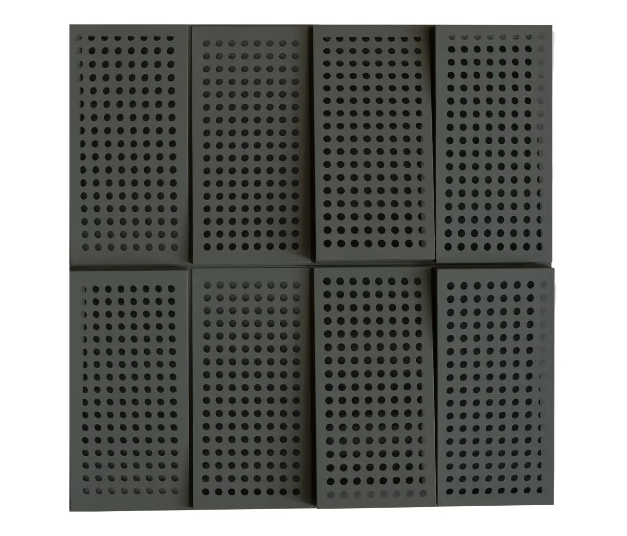 Mikodam - Fila Panel Anthracite With 2cm Perforation