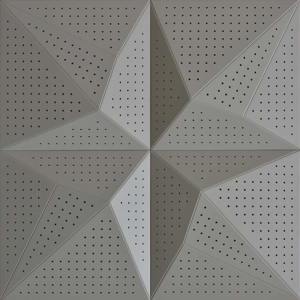 Display product Neka Panel B Grey Lacquer With 8mm Perforation from manufacturer Mikodam