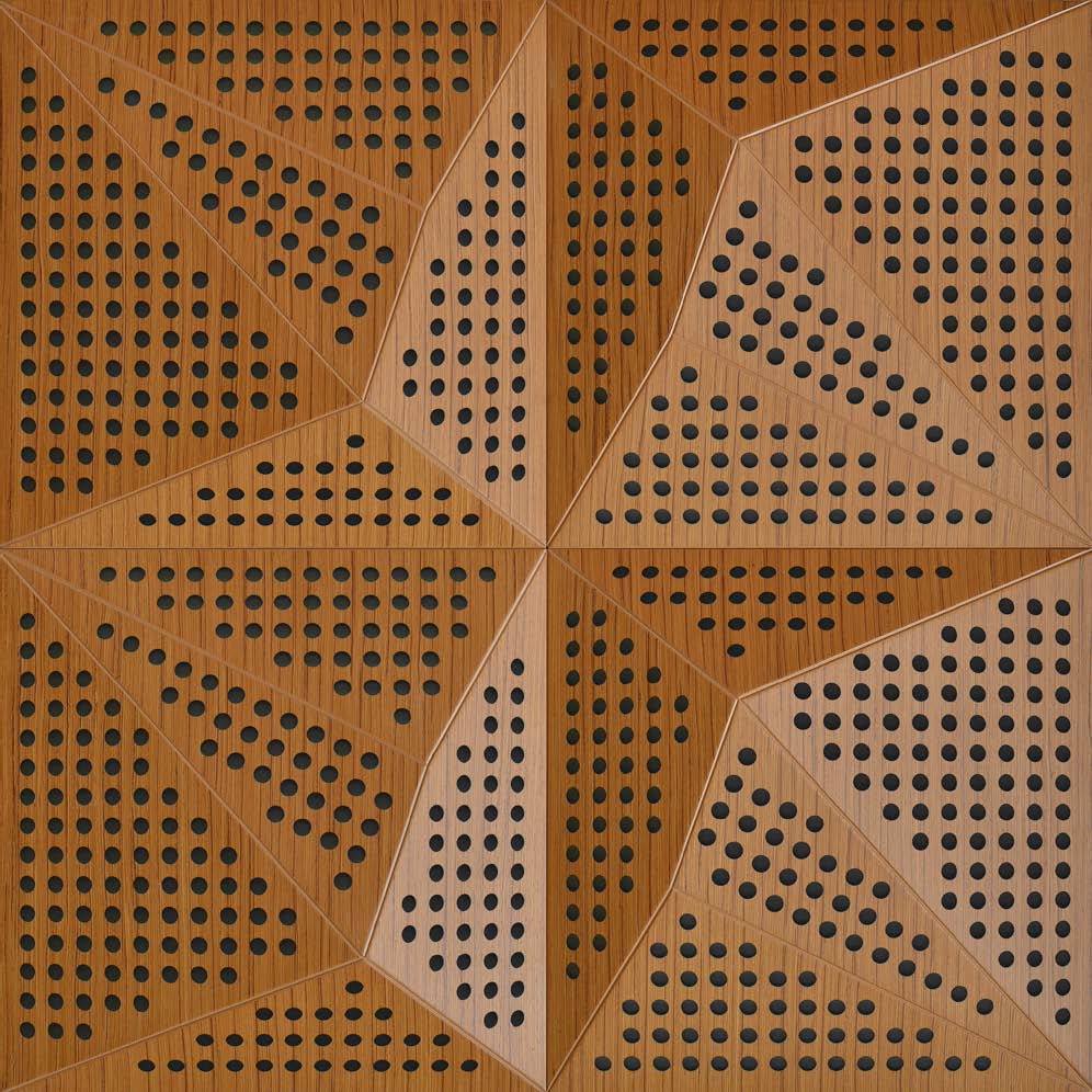 Display product Neka Panel B Teak With 2cm Perforation from manufacturer Mikodam