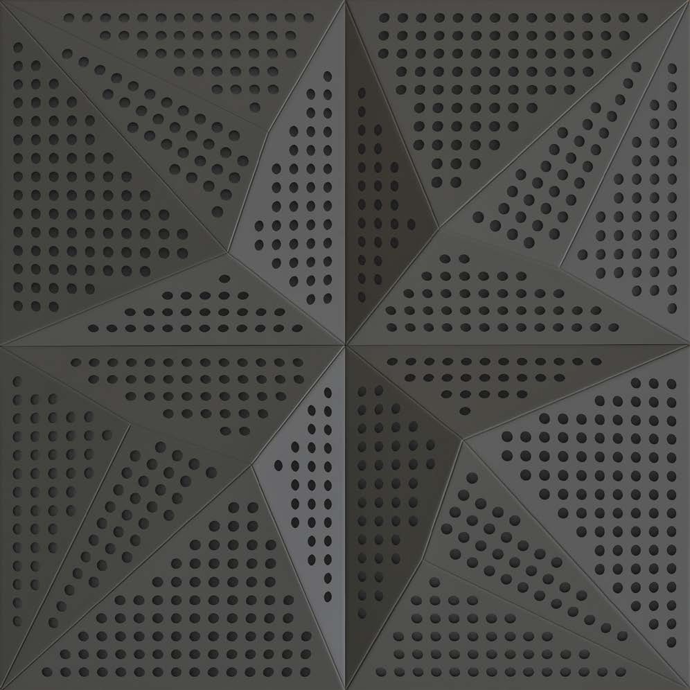 Neka Panel B Anthracite Lacquer With 2cm Perforation