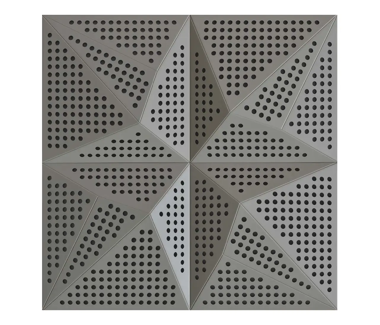 Mikodam - Neka Panel B Grey Lacquer With 2cm Perforation