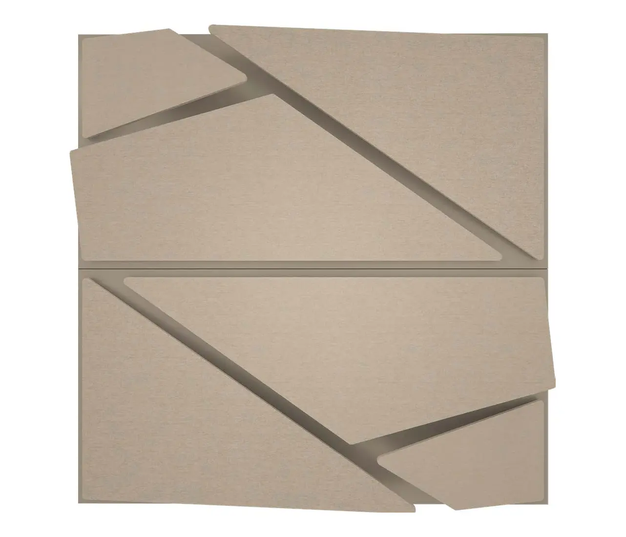 Mikodam - Deta Panel Grey Lacquer Matte & Fabric