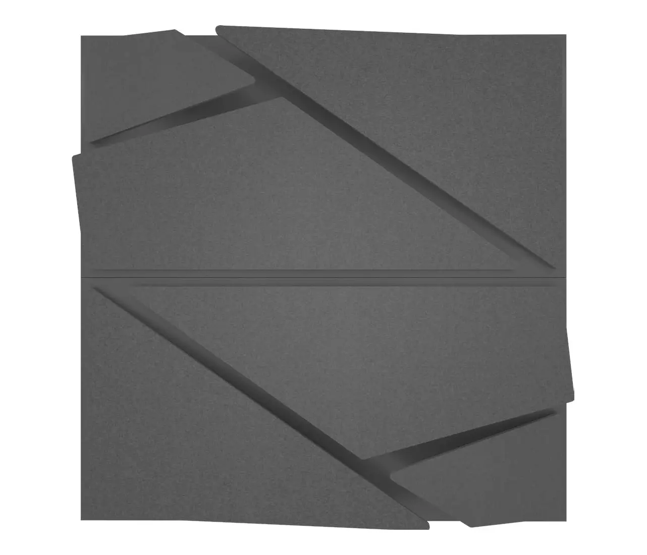 Mikodam - Deta Panel Grey Lacquer Matte & Fabric