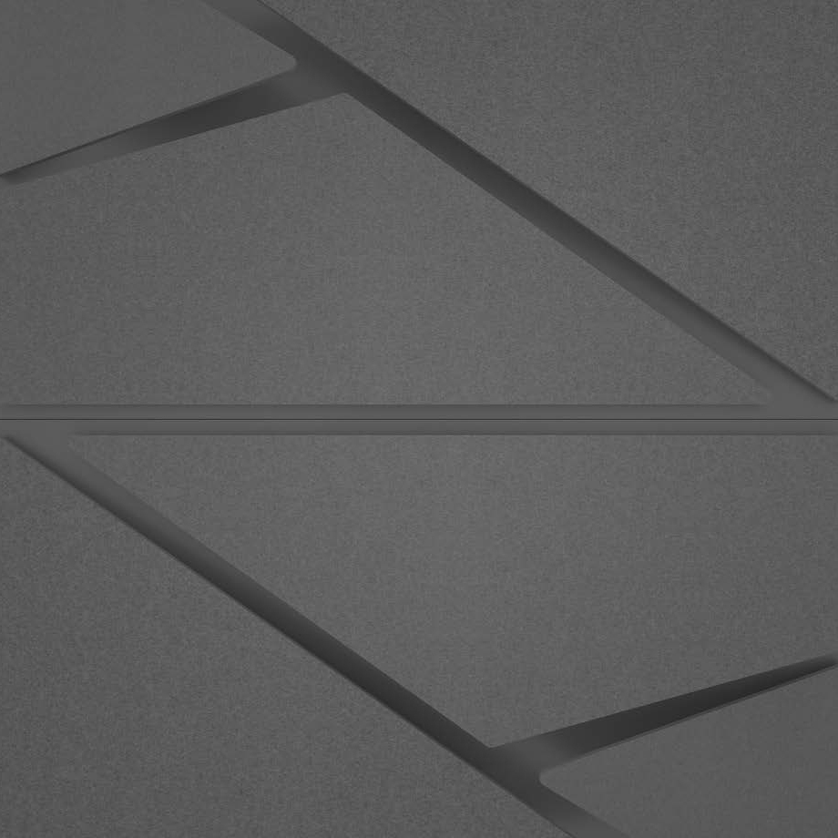 Deta Panel Grey Lacquer Matte & Fabric