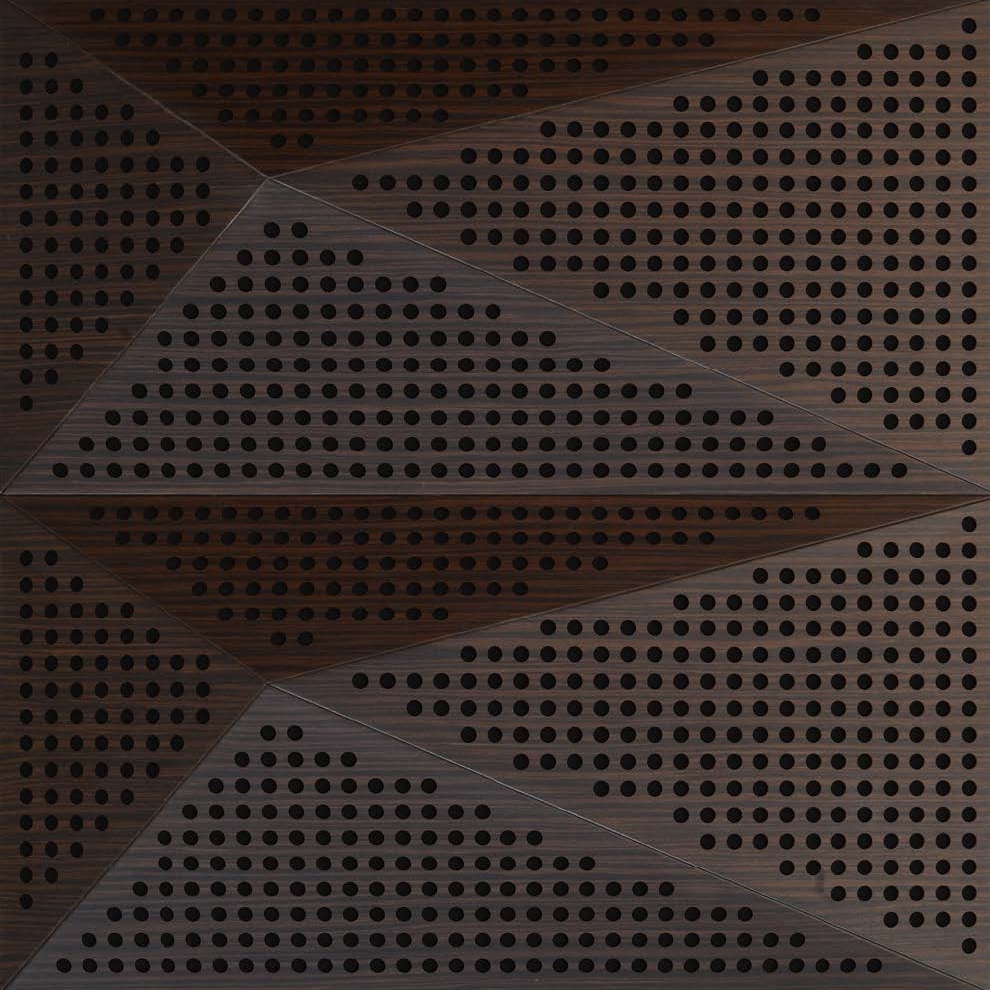 Display product Pira Panel A Walnut With 2cm Perforation from manufacturer Mikodam