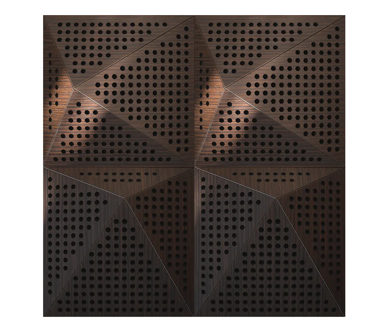 Mikodam - Pira Panel B Walnut With 2cm Perforation